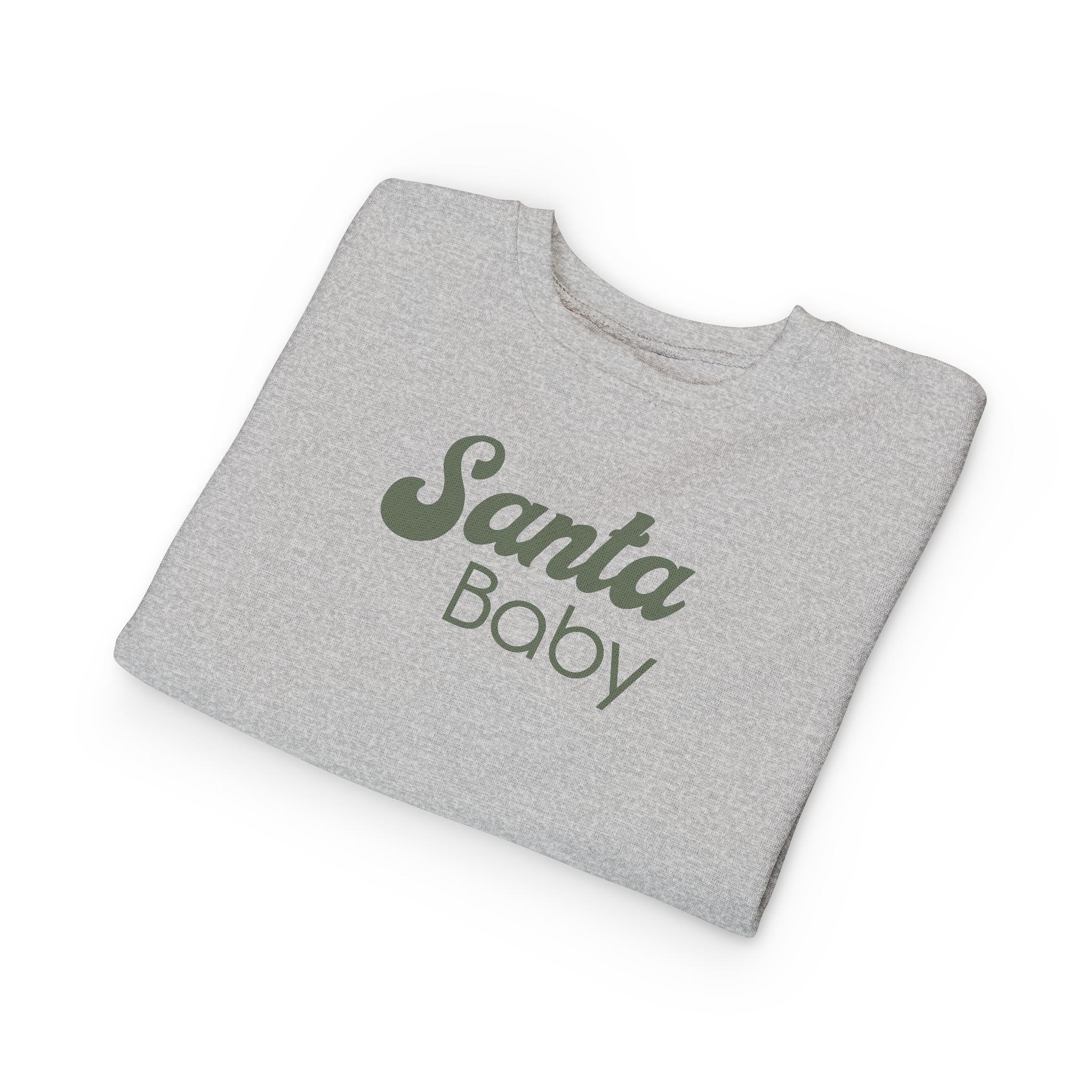 Santa Baby (Olive) | Toddler Fleece Sweatshirt