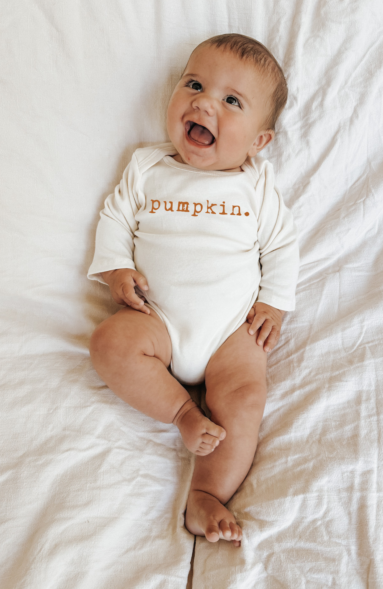 Pumpkin Organic Bodysuit Long Sleeve