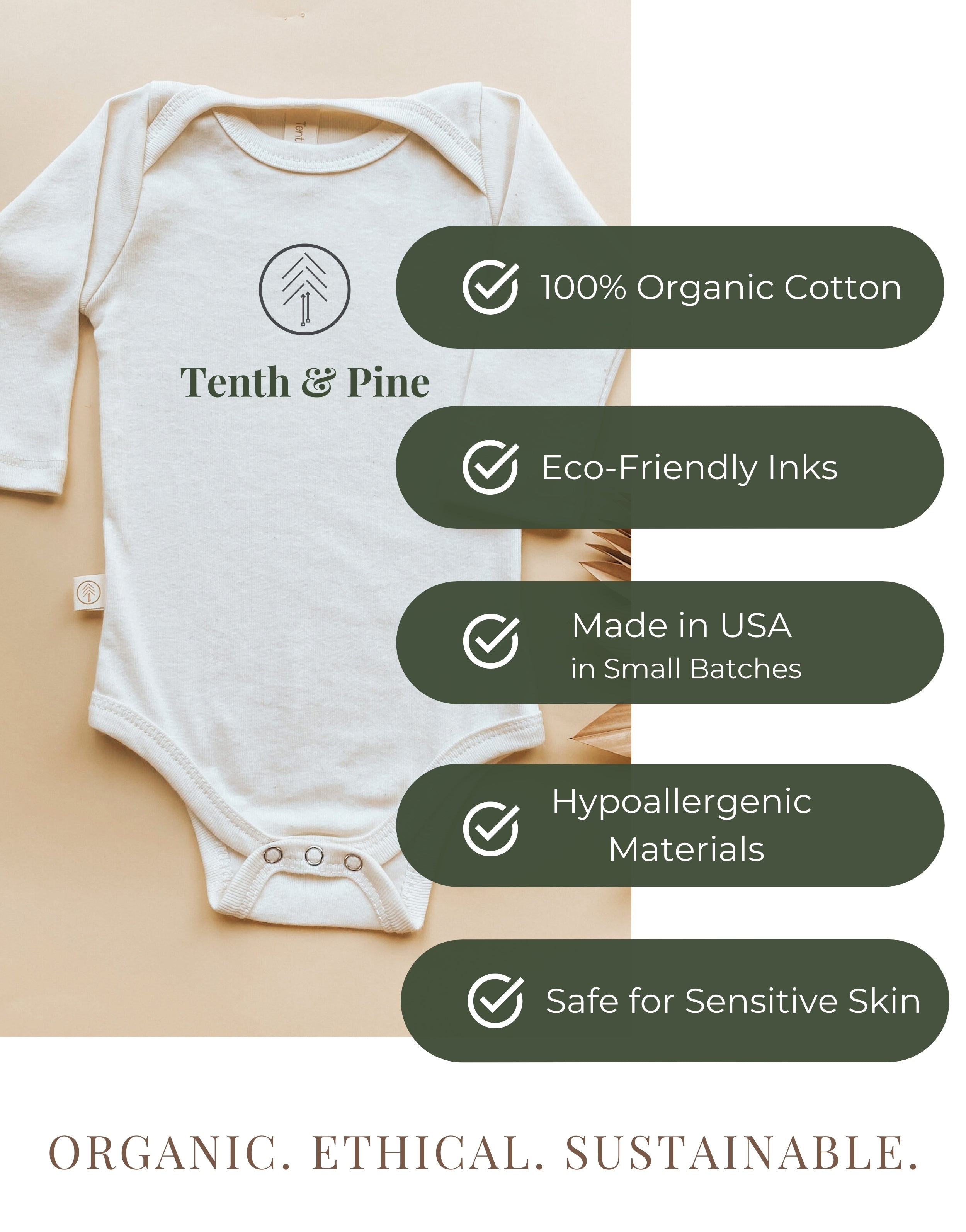 Tiny Blessing Organic Bodysuit Long Sleeve