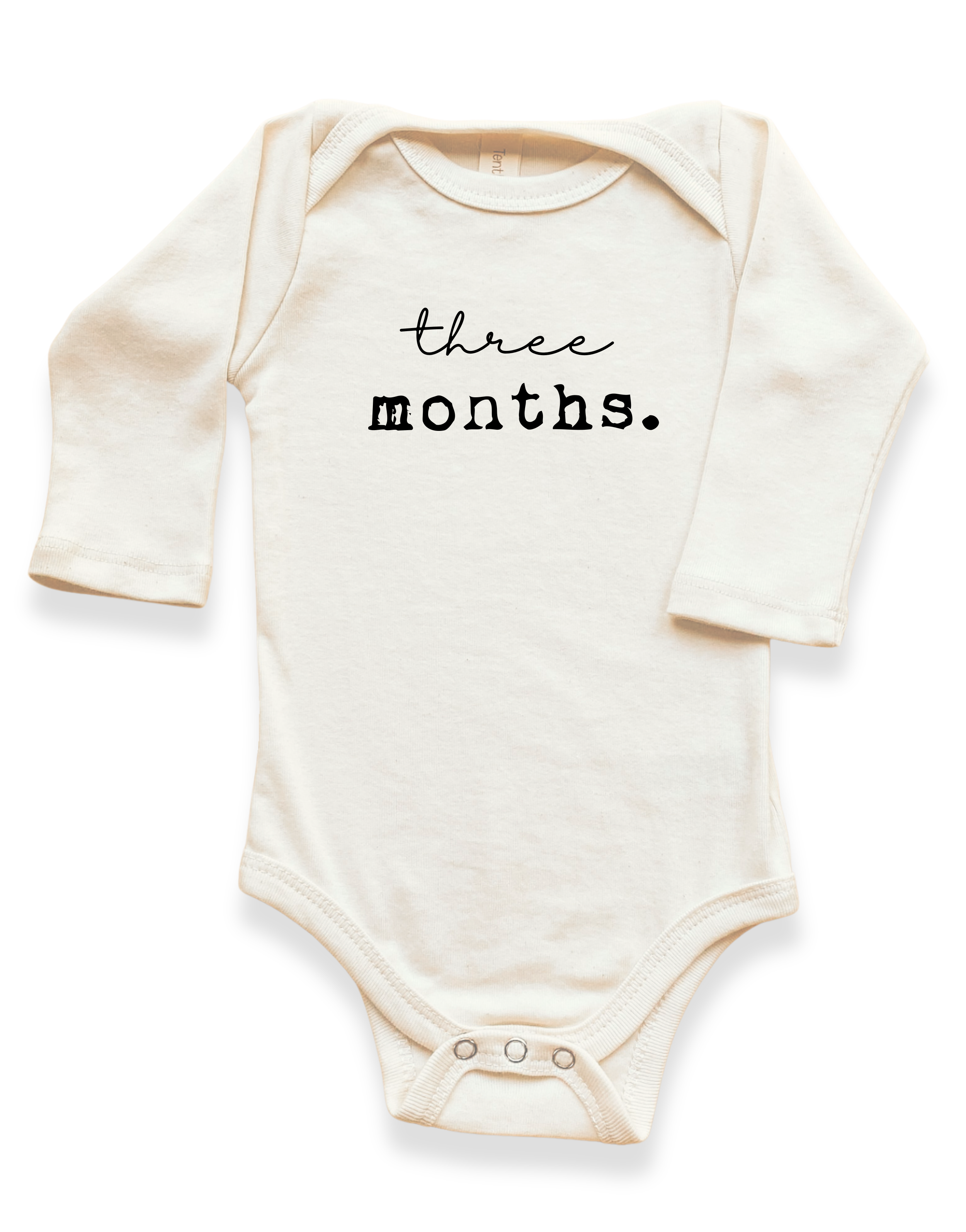 Monthly Milestones Organic Baby Bodysuit Long Sleeve