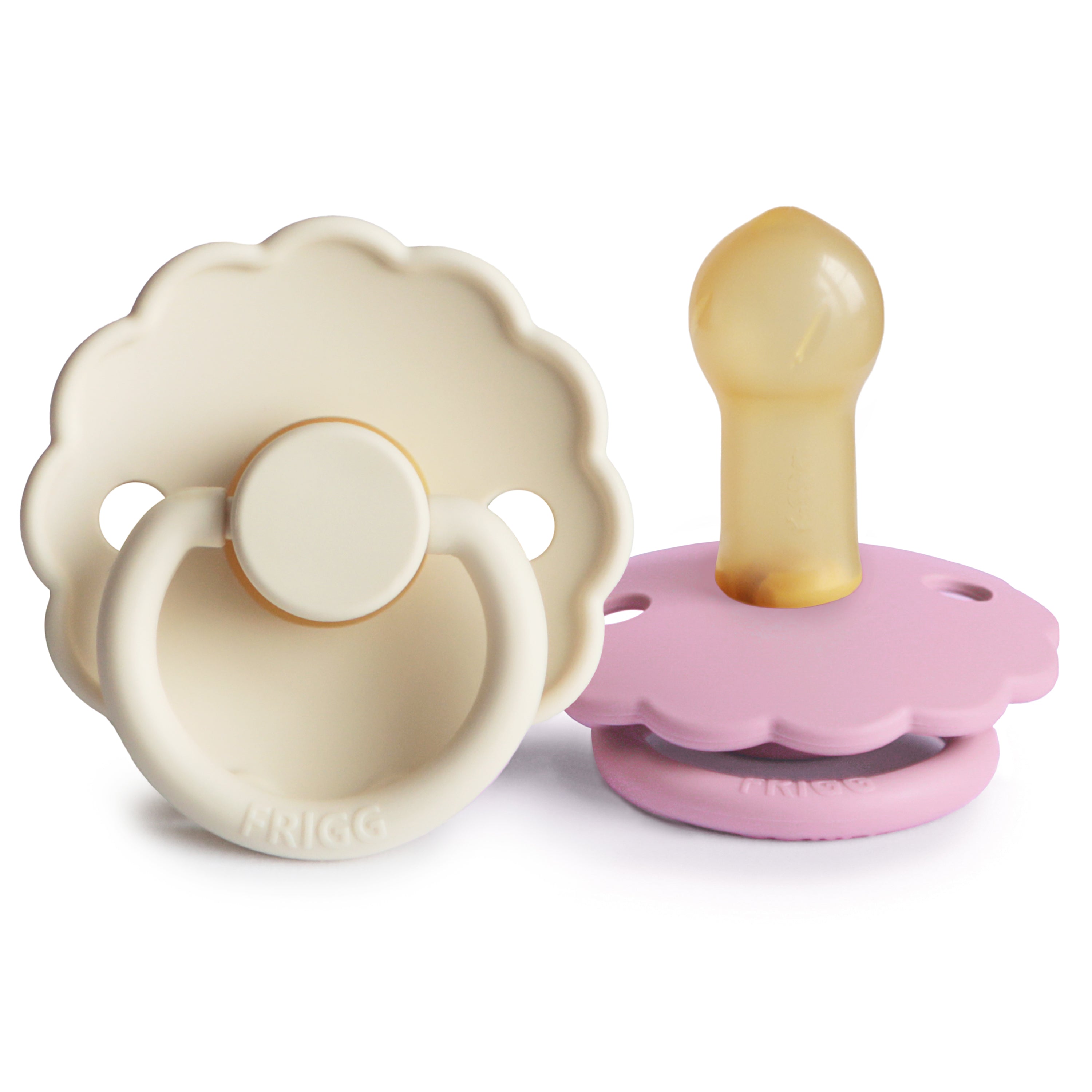 FRIGG Daisy Natural Rubber Pacifier 2 - Pack - Tenth & Pine - FRIGG PACIFIERS - 6 - 18 months - Cream/Lupine