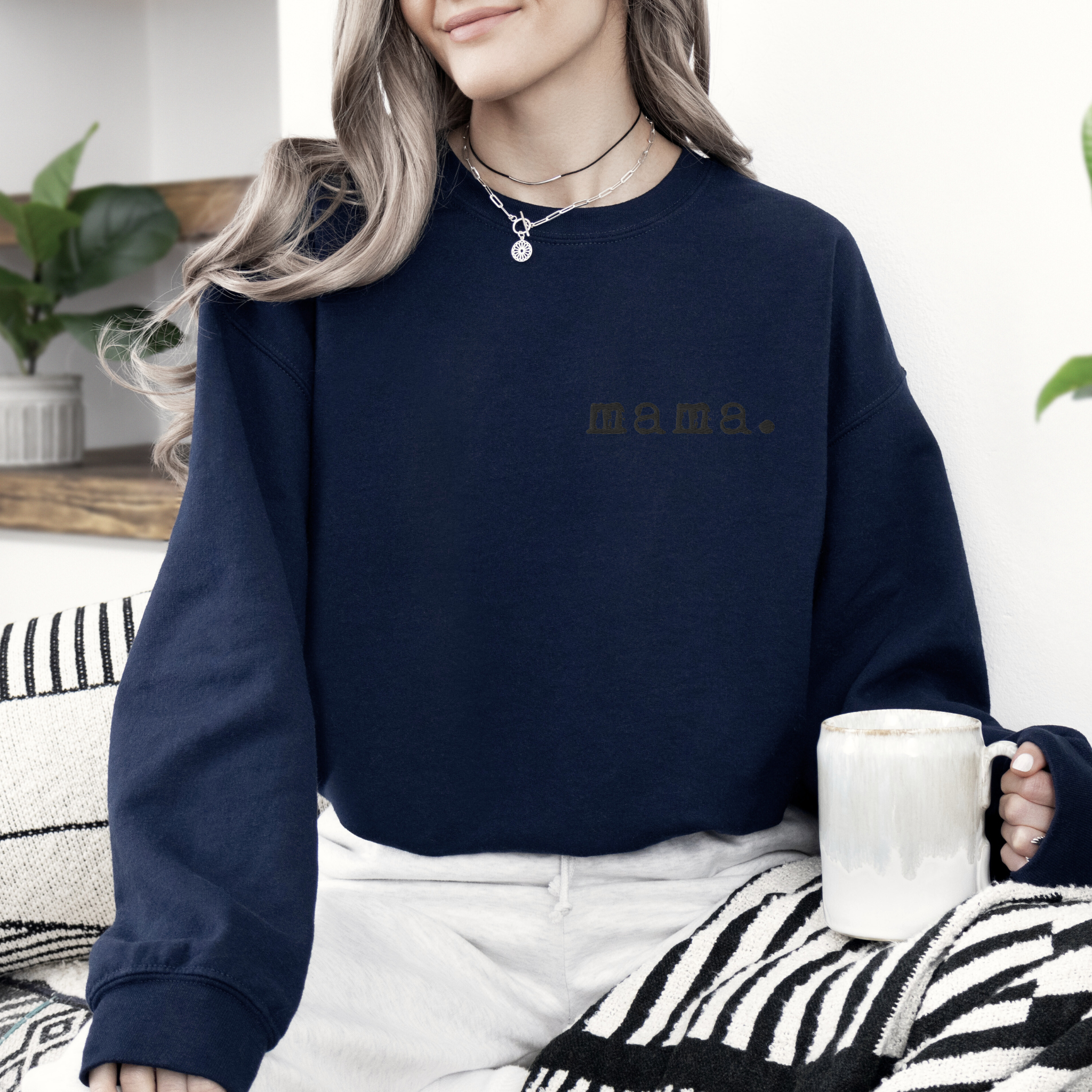 Mama. Embroidered | Premium Adult Sweatshirt