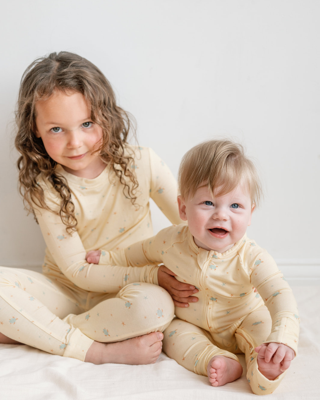 Modal Convertible Footy Pajamas in Turtles