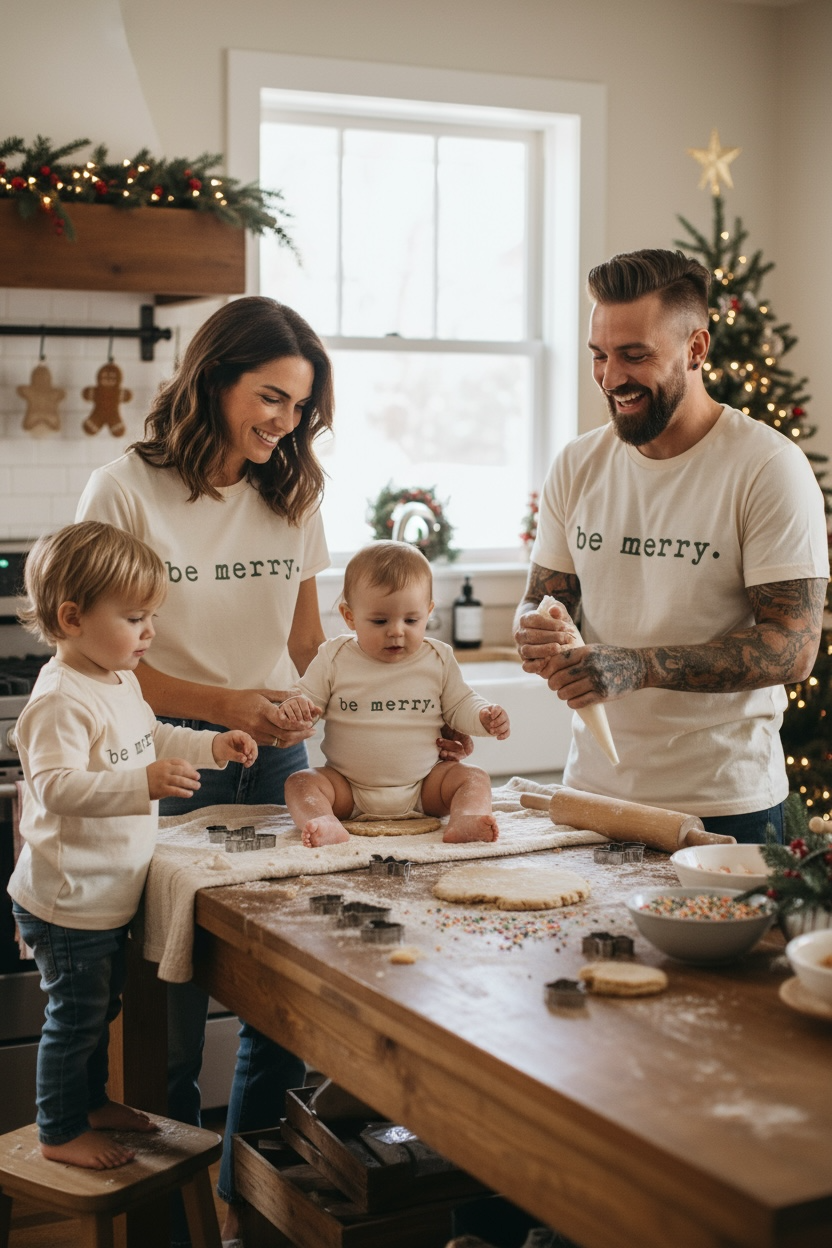 Be Merry (Olive) | Adult Short Sleeve T-Shirt