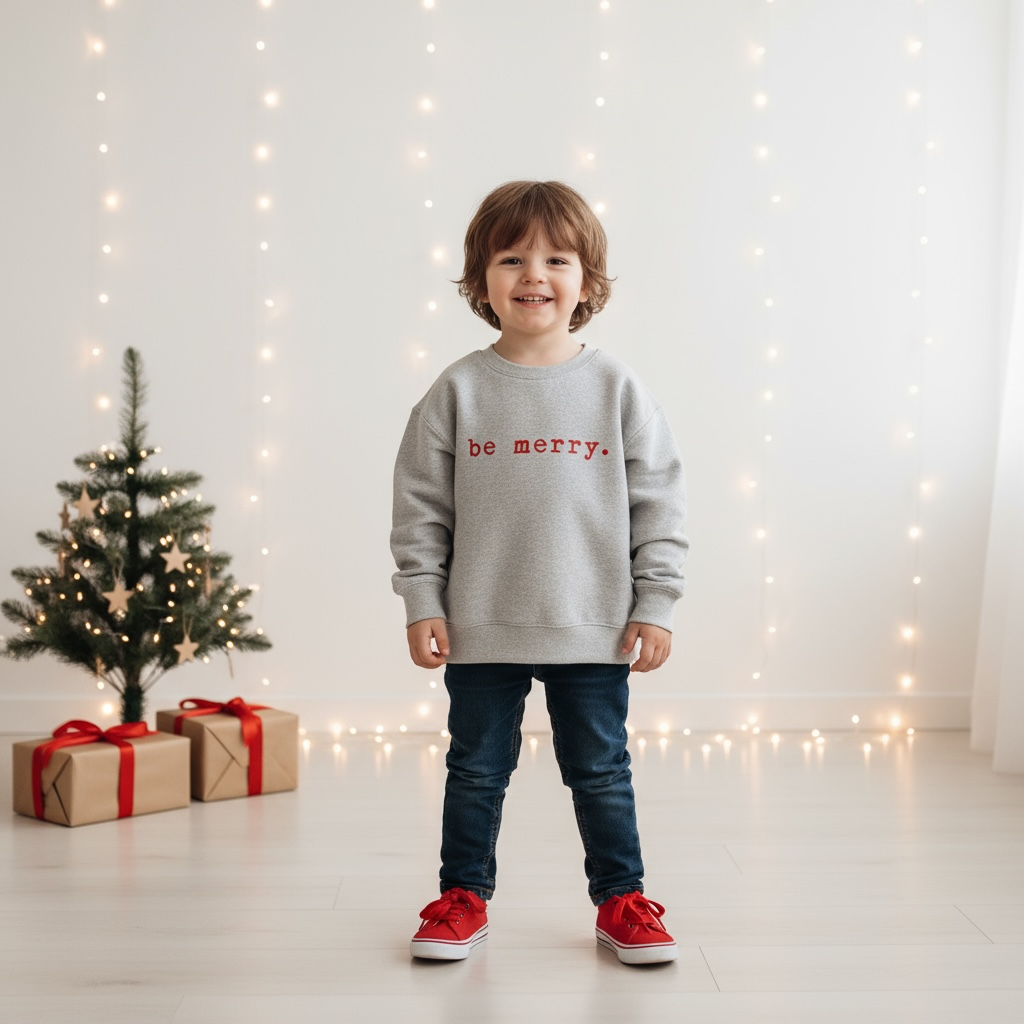 Be Merry | Toddler Fleece Sweatshirt