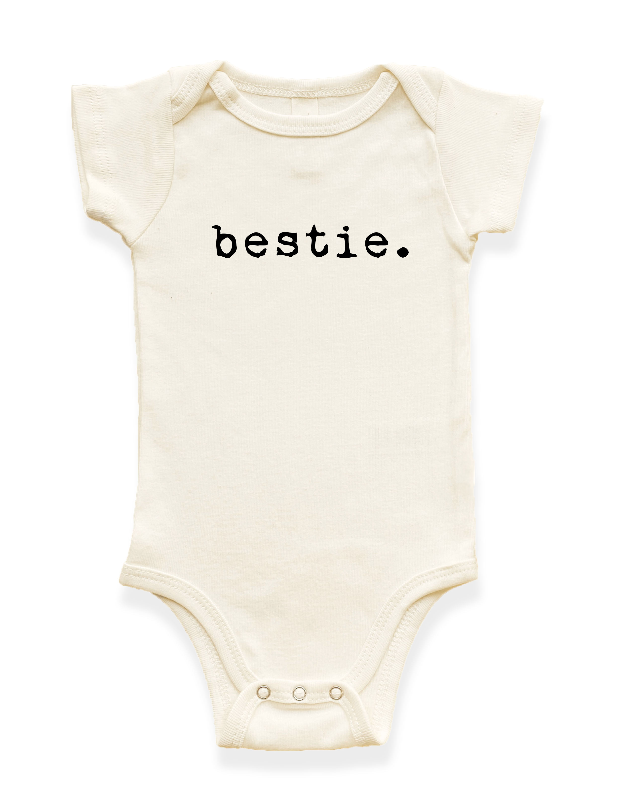 Bestie Organic Cotton Baby Bodysuit Short Sleeve