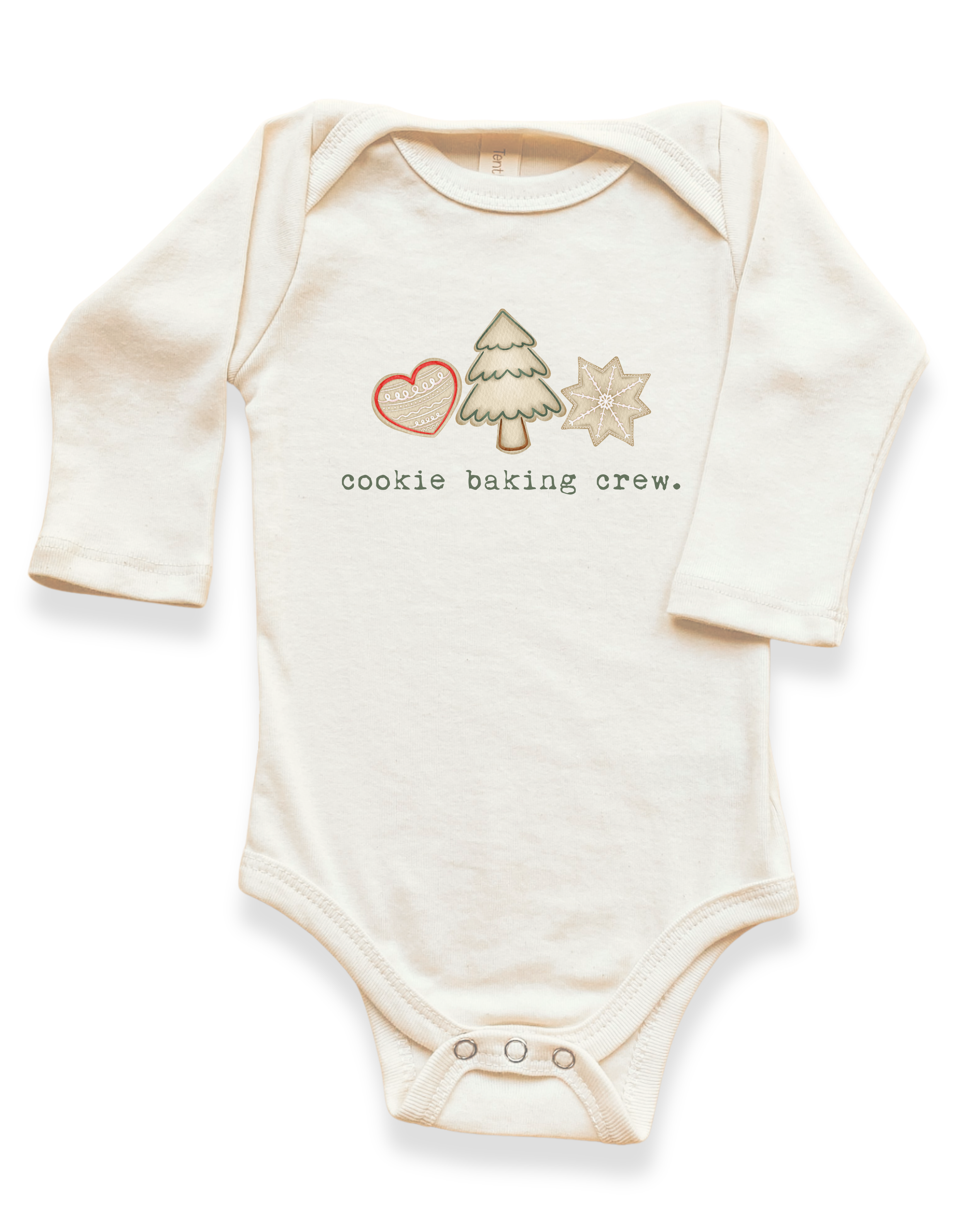 Cookie Baking Crew Organic Baby Bodysuit Long Sleeve
