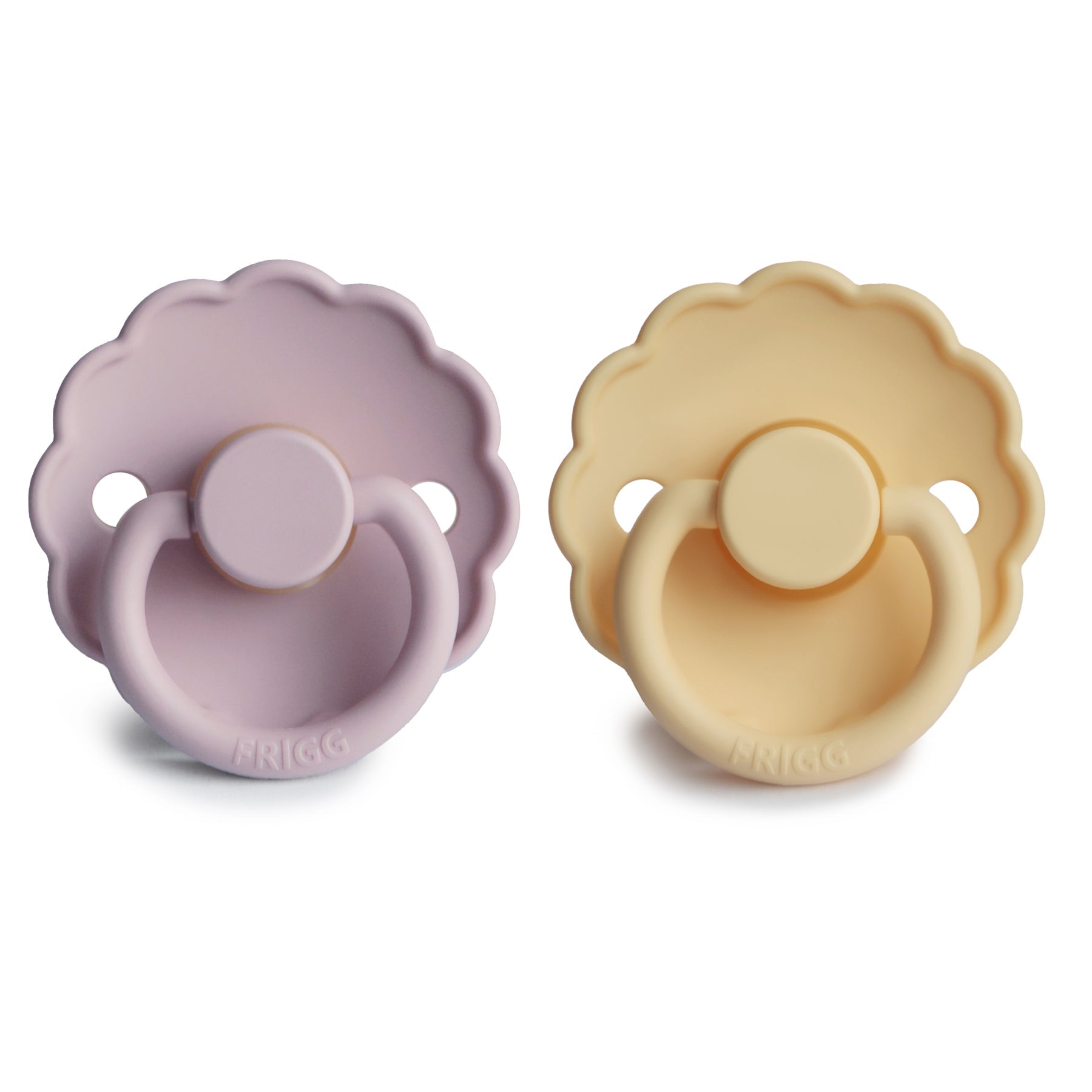 FRIGG Daisy Natural Rubber Pacifier 2 - Pack - Tenth & Pine - FRIGG PACIFIERS - 6 - 18 months - Pink Cream/Poppy