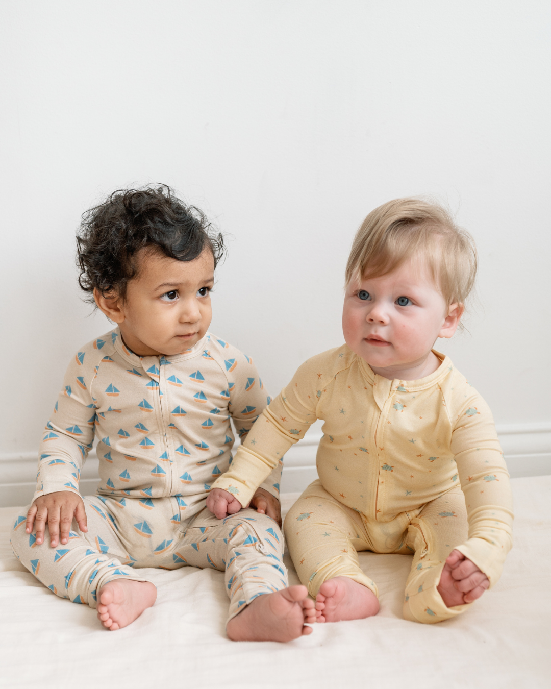 Modal Convertible Footy Pajamas in Turtles