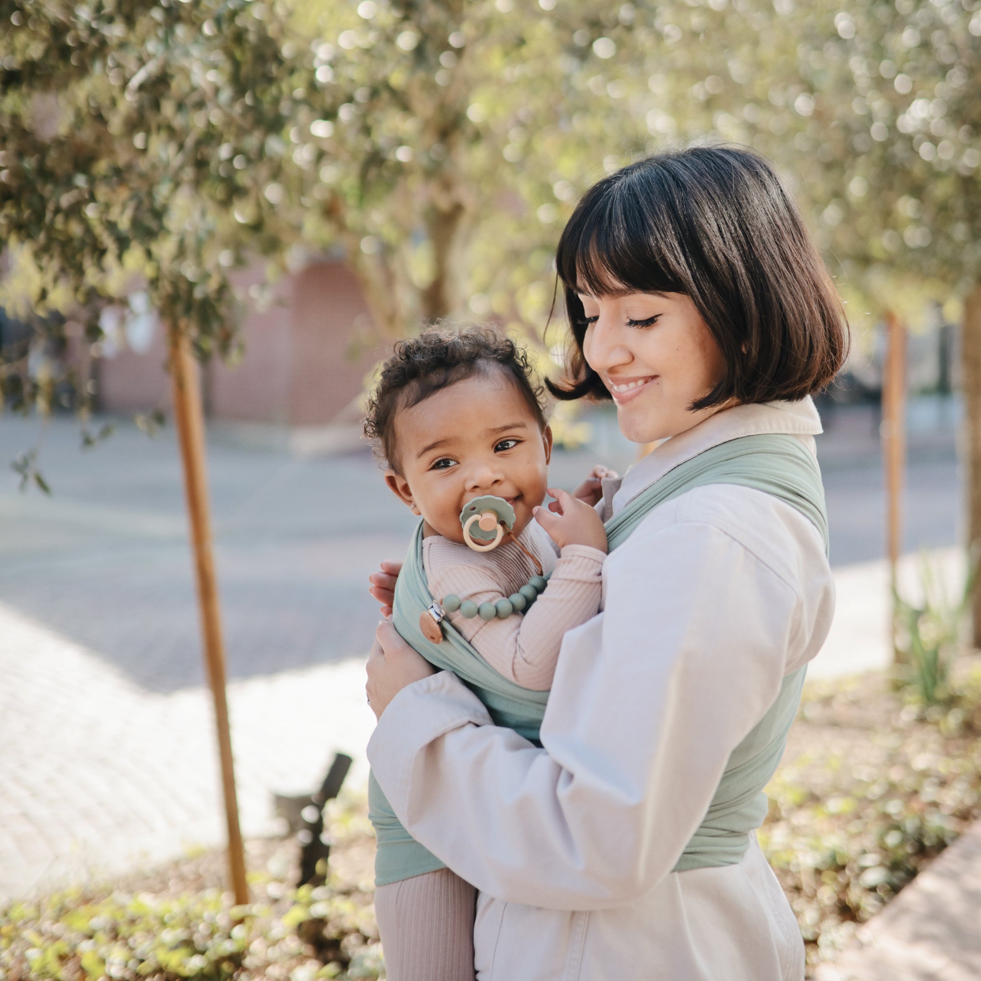 FRIGG Daisy Natural Rubber Pacifier 2 - Pack - Tenth & Pine - FRIGG PACIFIERS - 6 - 18 months - Pink Cream/Poppy