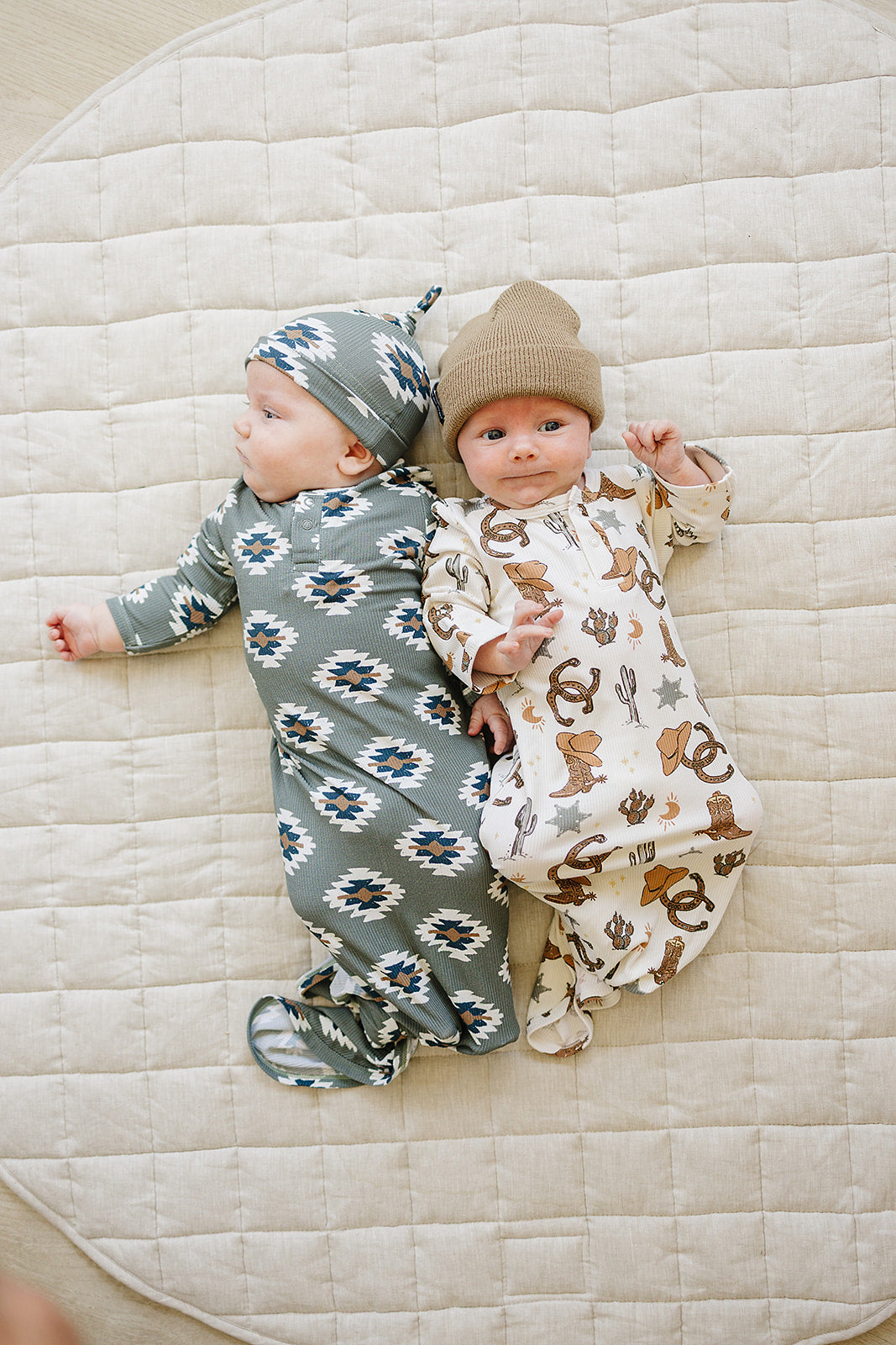 Southwest Aztec Ribbed Bamboo Knot Gown