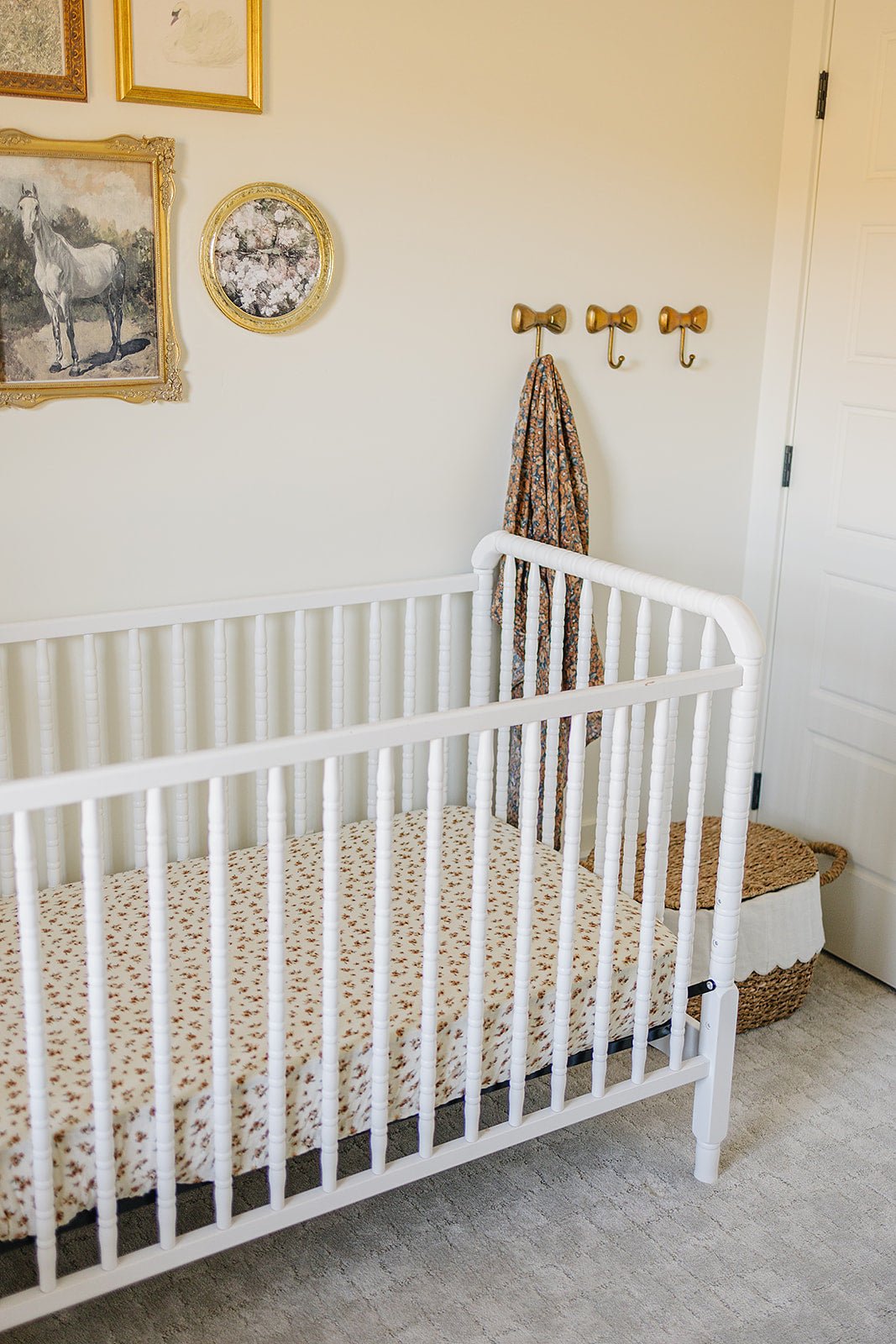 Autumn Bloom Muslin Crib Sheet - Tenth & Pine -