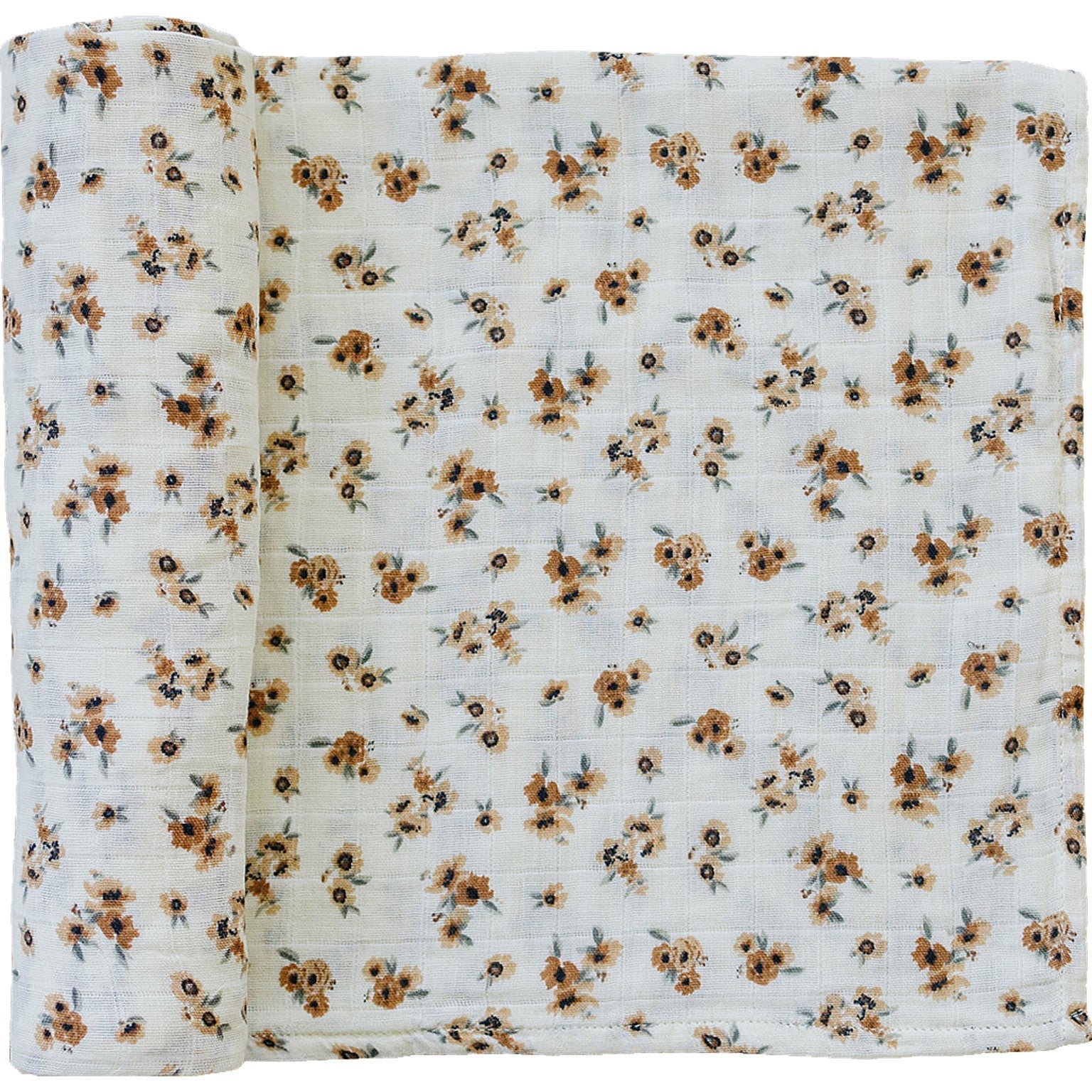 Autumn Bloom Muslin Swaddle Blanket - Tenth & Pine -