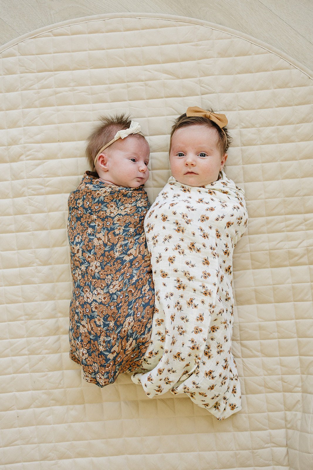 Autumn Bloom Muslin Swaddle Blanket - Tenth & Pine -