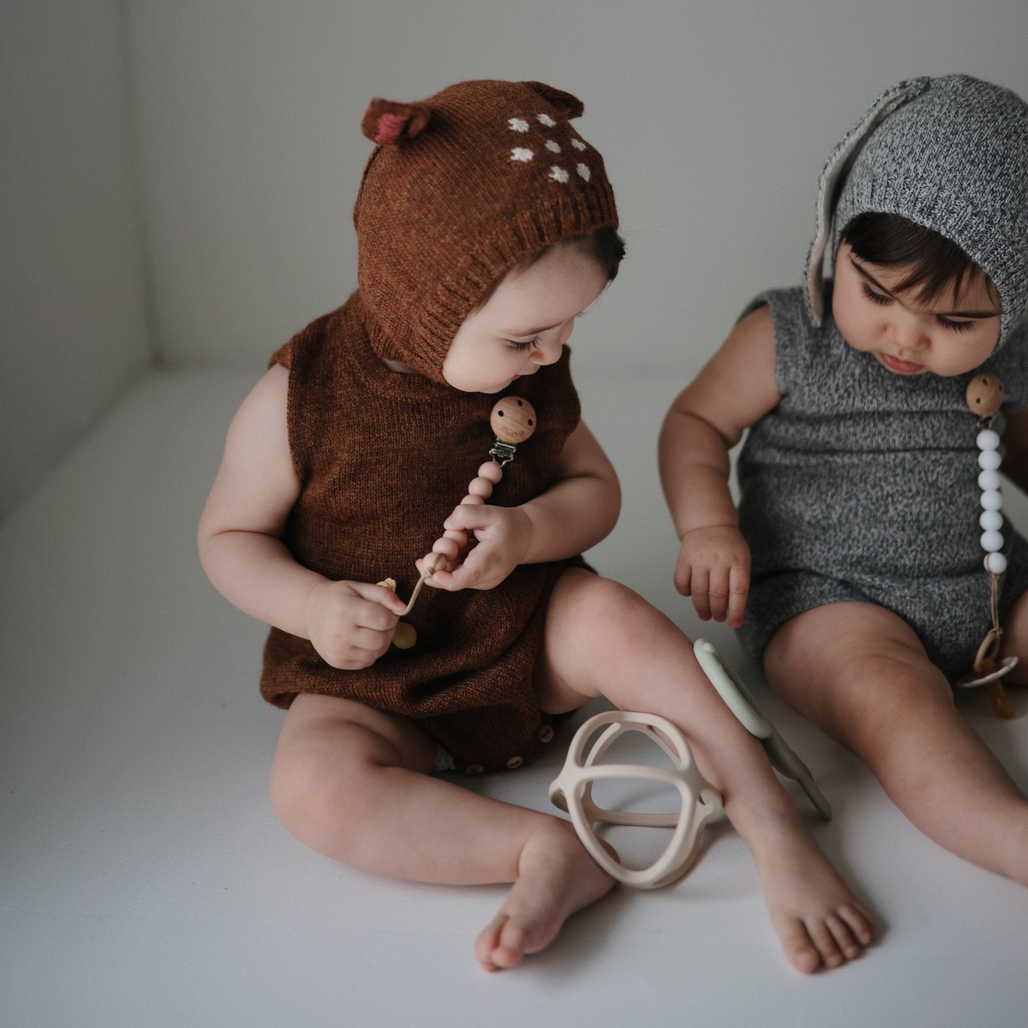 Ball Teether - Tenth & Pine - teether - Dove Gray