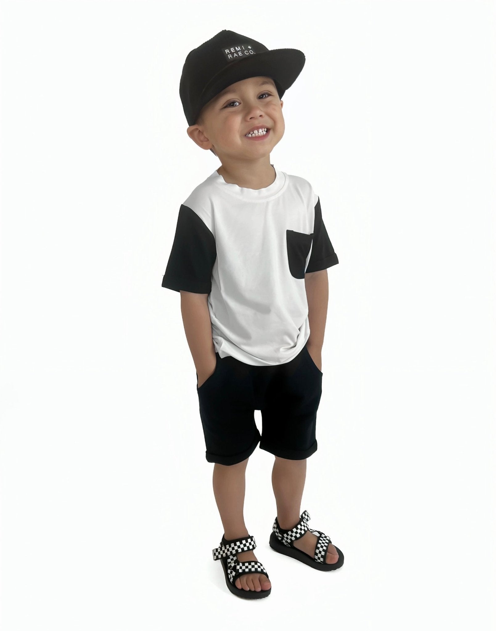 BAMBOO HAREM SHORTS - BLACK - Tenth & Pine - 3 - 6M