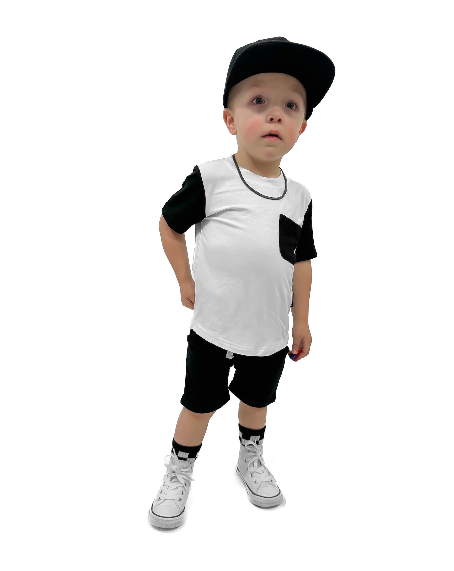 BAMBOO HAREM SHORTS - BLACK - Tenth & Pine - 3 - 6M