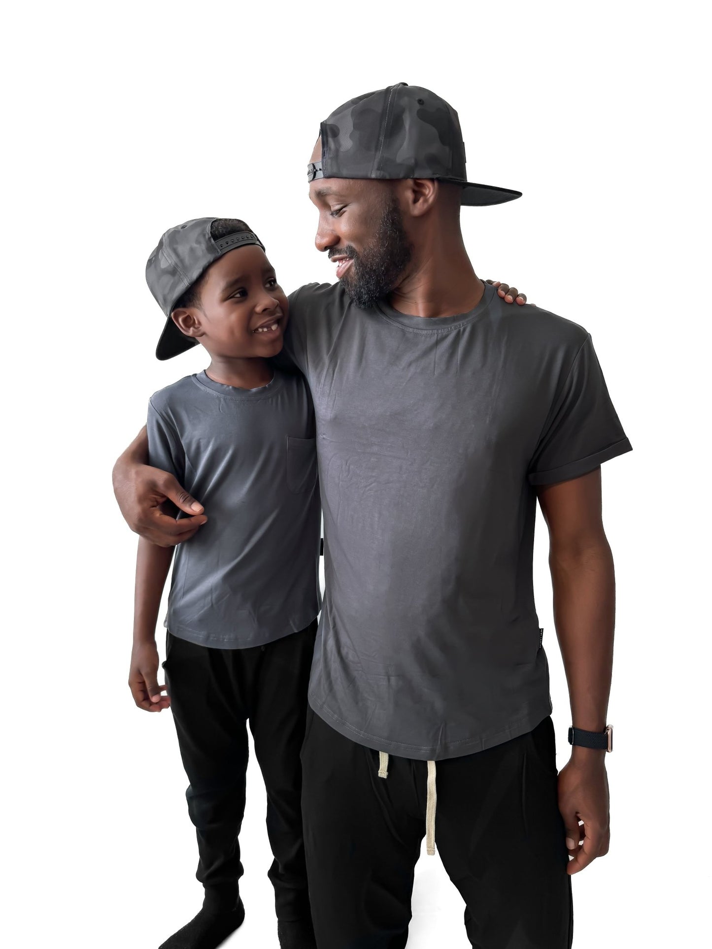BAMBOO POCKET TEE - STORM - Tenth & Pine - 3 - 6M