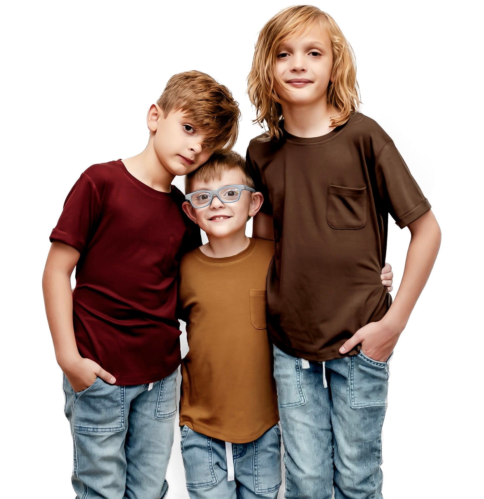 BAMBOO POCKET TEE - WINE - Tenth & Pine - 3 - 6M