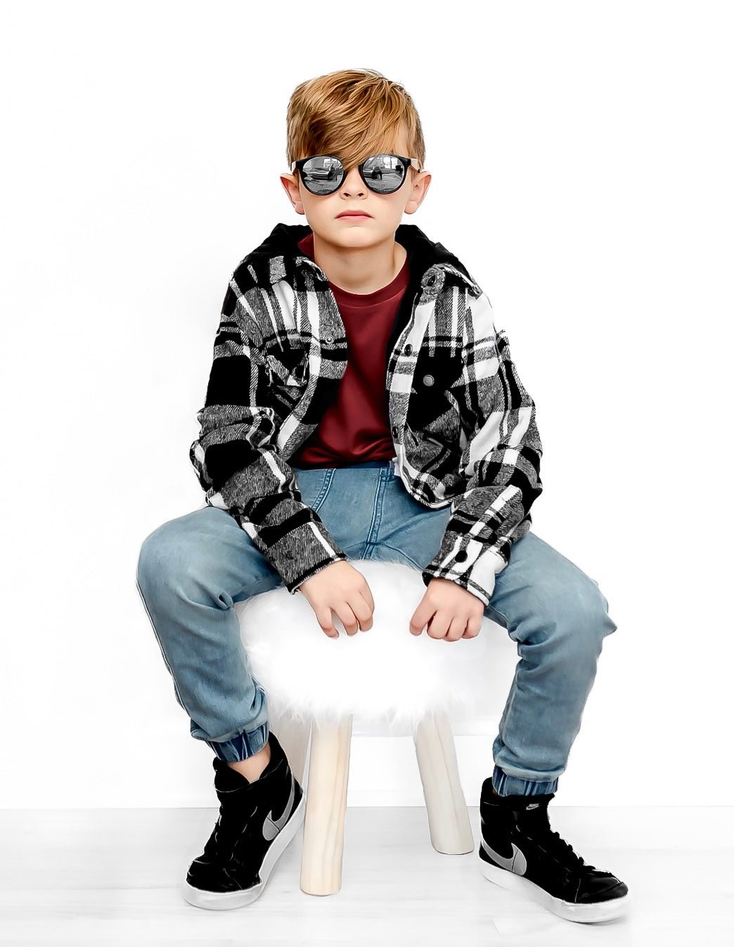 BAMBOO POCKET TEE - WINE - Tenth & Pine - 3 - 6M