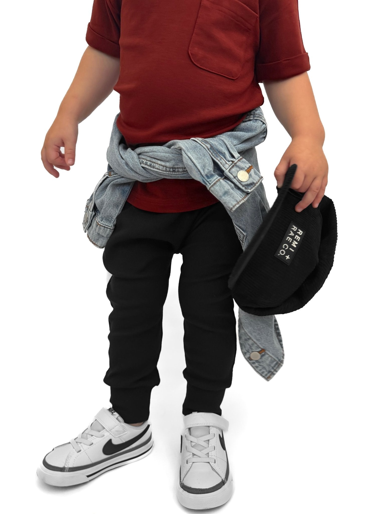 BAMBOO POCKET TEE - WINE - Tenth & Pine - 3 - 6M