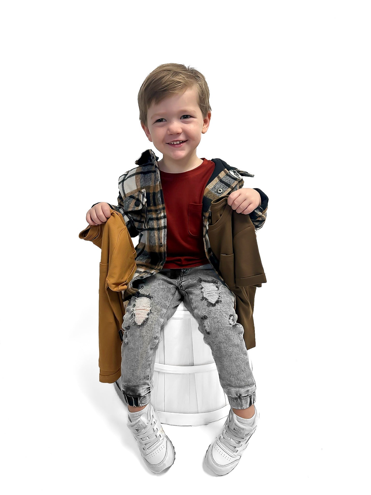 BAMBOO POCKET TEE - WINE - Tenth & Pine - 3 - 6M