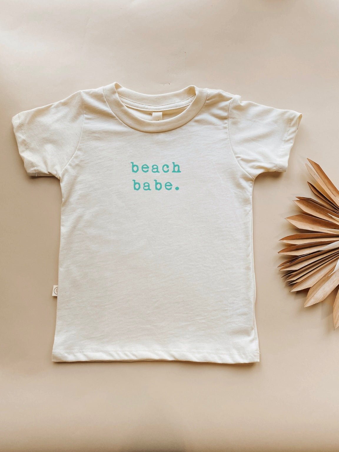 Beach Babe Seafoam Organic Cotton Short Sleeve Toddler T-Shirt - Tenth & Pine - Short Sleeve Tee - 2T - Tenth & Pine