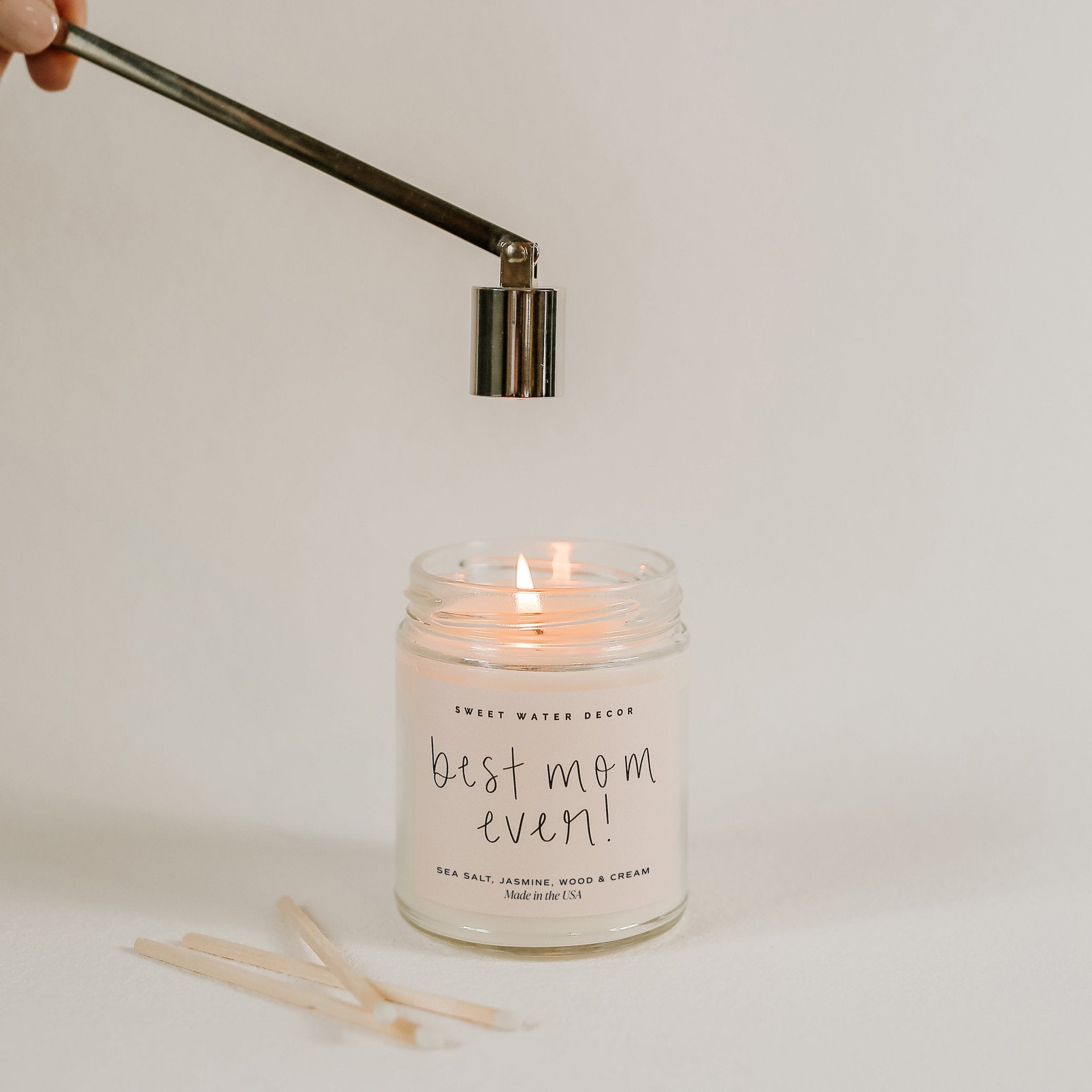 Best Mom Ever! Soy Candle - Clear Jar - 9 oz - Tenth & Pine - Candles -