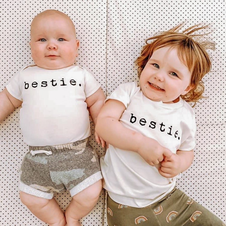 Baby bestie. Organic Cotton Bodysuit - Tenth & Pine - Bodysuits - 0 - 3 M