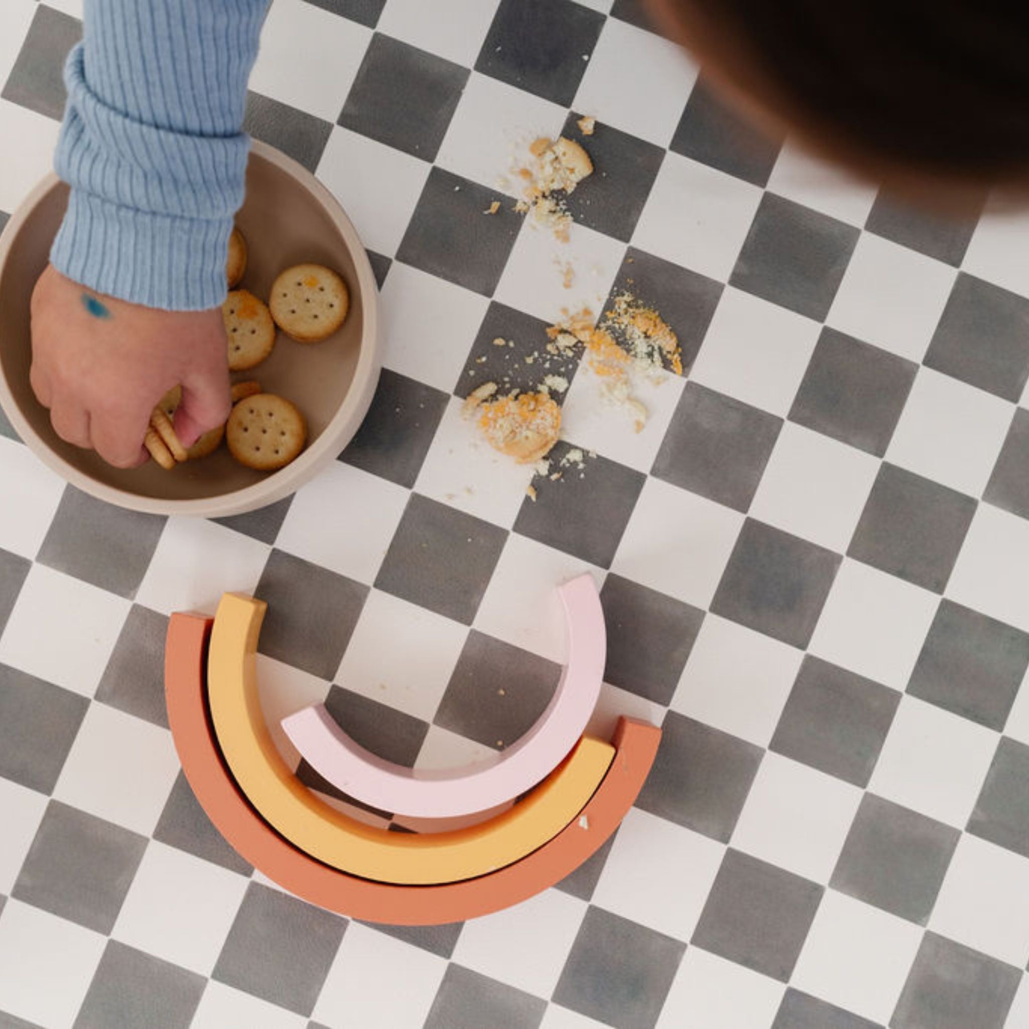 Checker Pepper Vegan Leather Mat - Tenth & Pine - Vegan Leather Padded Mat - Mega