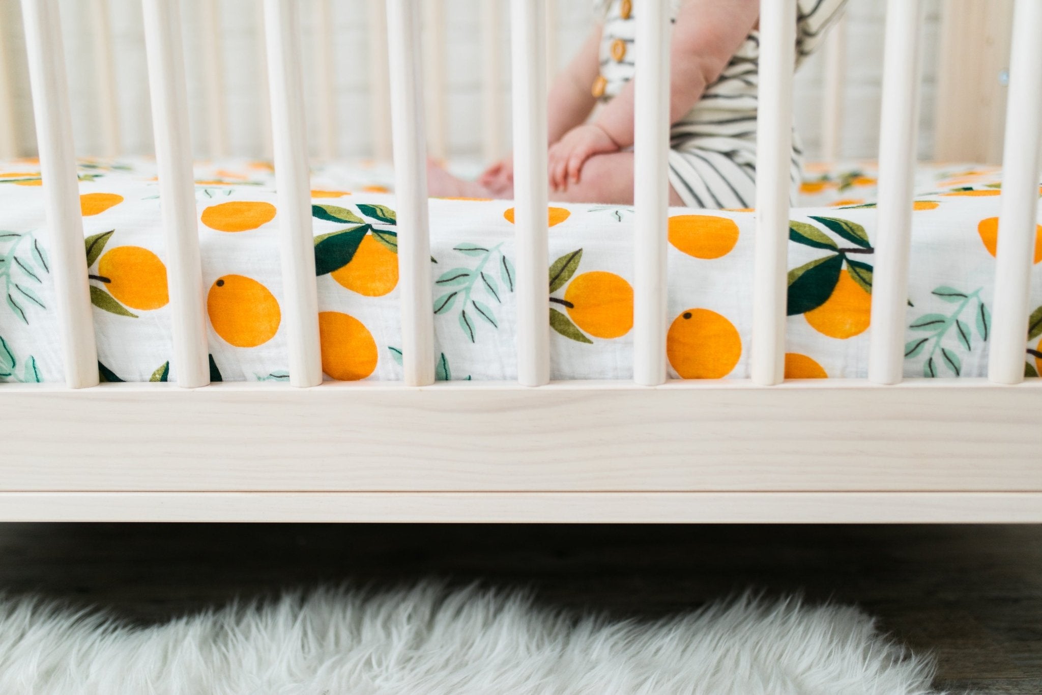 Clementine Crib Sheet - Tenth & Pine - Crib Sheets -