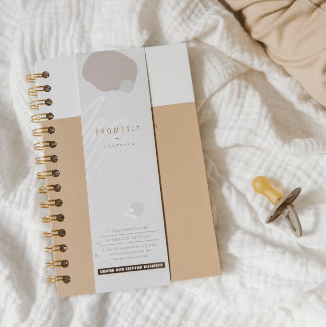 Coil - Bound Postpartum Journal (Cashew) - Tenth & Pine -