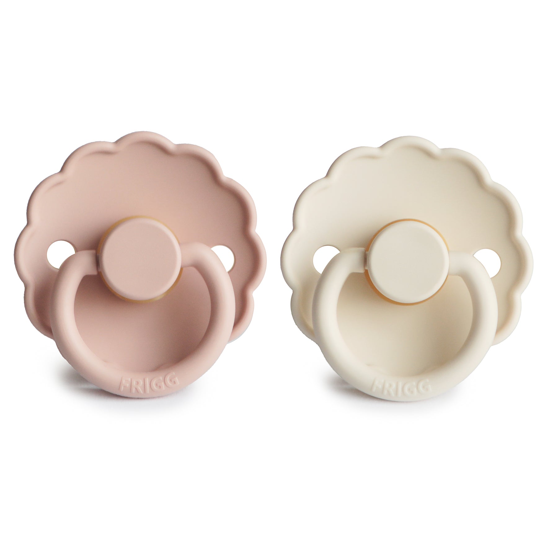 FRIGG Daisy Natural Rubber Pacifier 2 - Pack - Tenth & Pine - FRIGG PACIFIERS - 6 - 18 months - Blush/Cream
