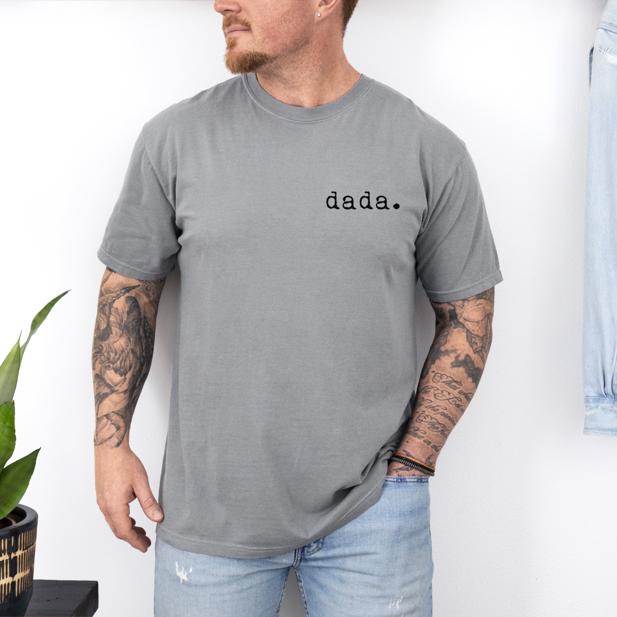 Dada T-shirt | Adult Short Sleeve Tee - Tenth & Pine - Adult Tshirt - S - Grey
