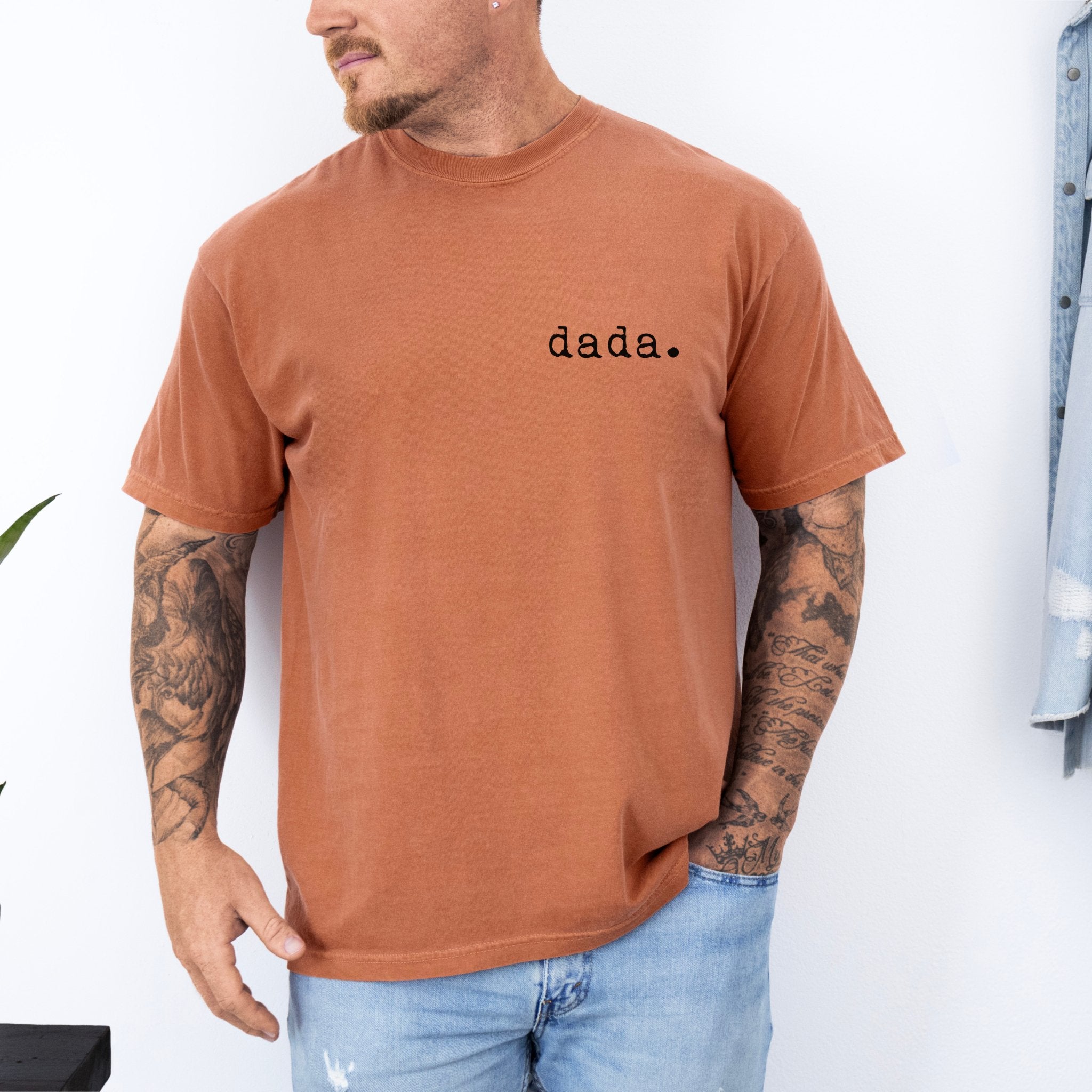 Dada T-shirt | Adult Short Sleeve Tee - Tenth & Pine - Adult Tshirt - S - Terracotta