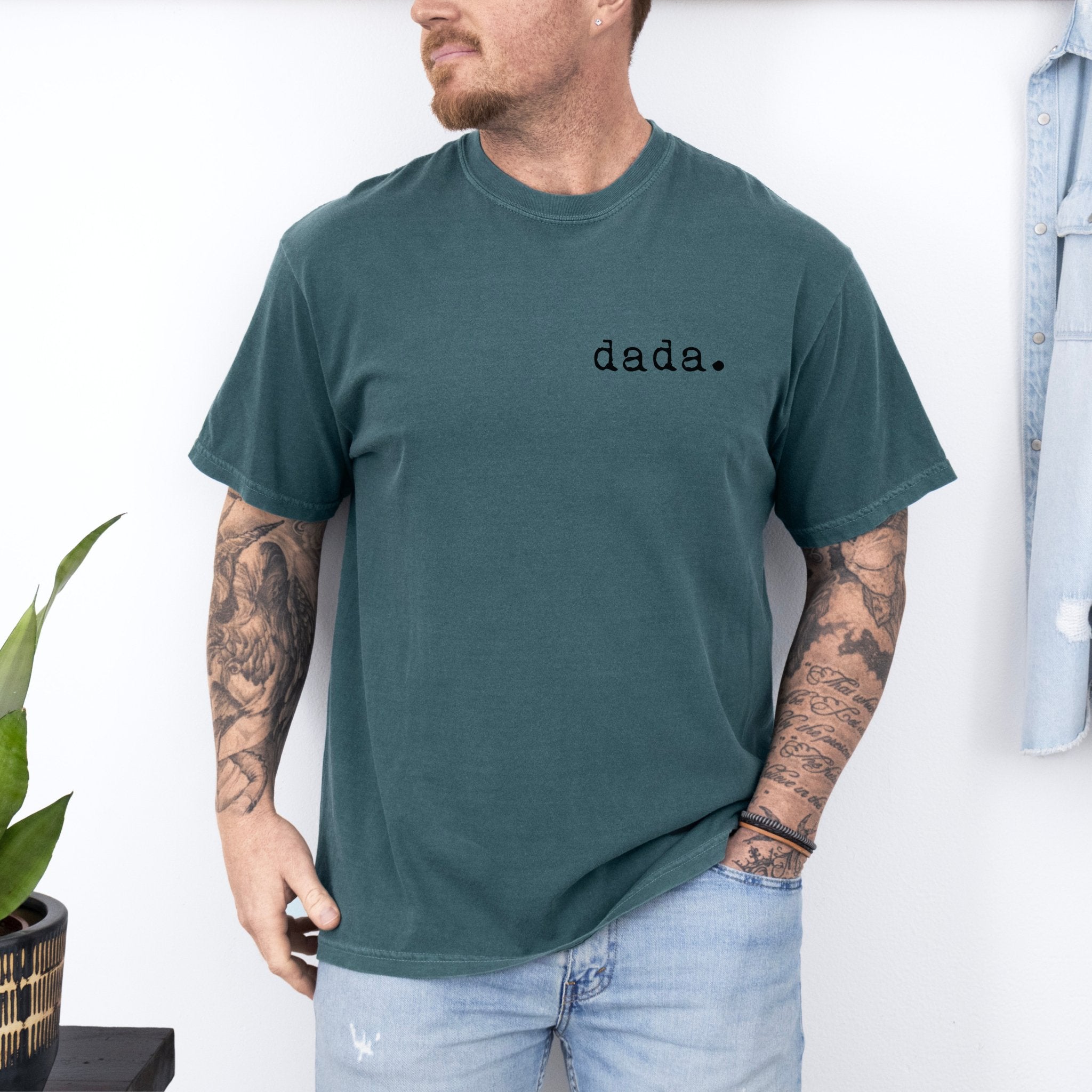 Dada T-shirt | Adult Short Sleeve Tee - Tenth & Pine - Adult Tshirt - S - Blue Spruce