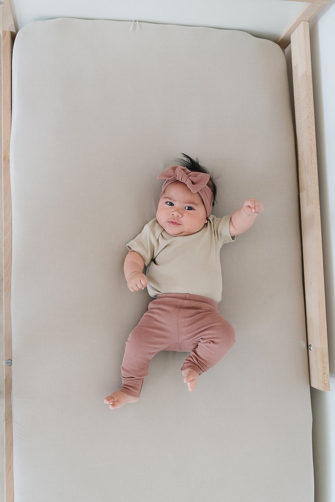Dusty Rose Organic Leggings - Tenth & Pine - Leggings - 0 - 3 - Mebie Baby