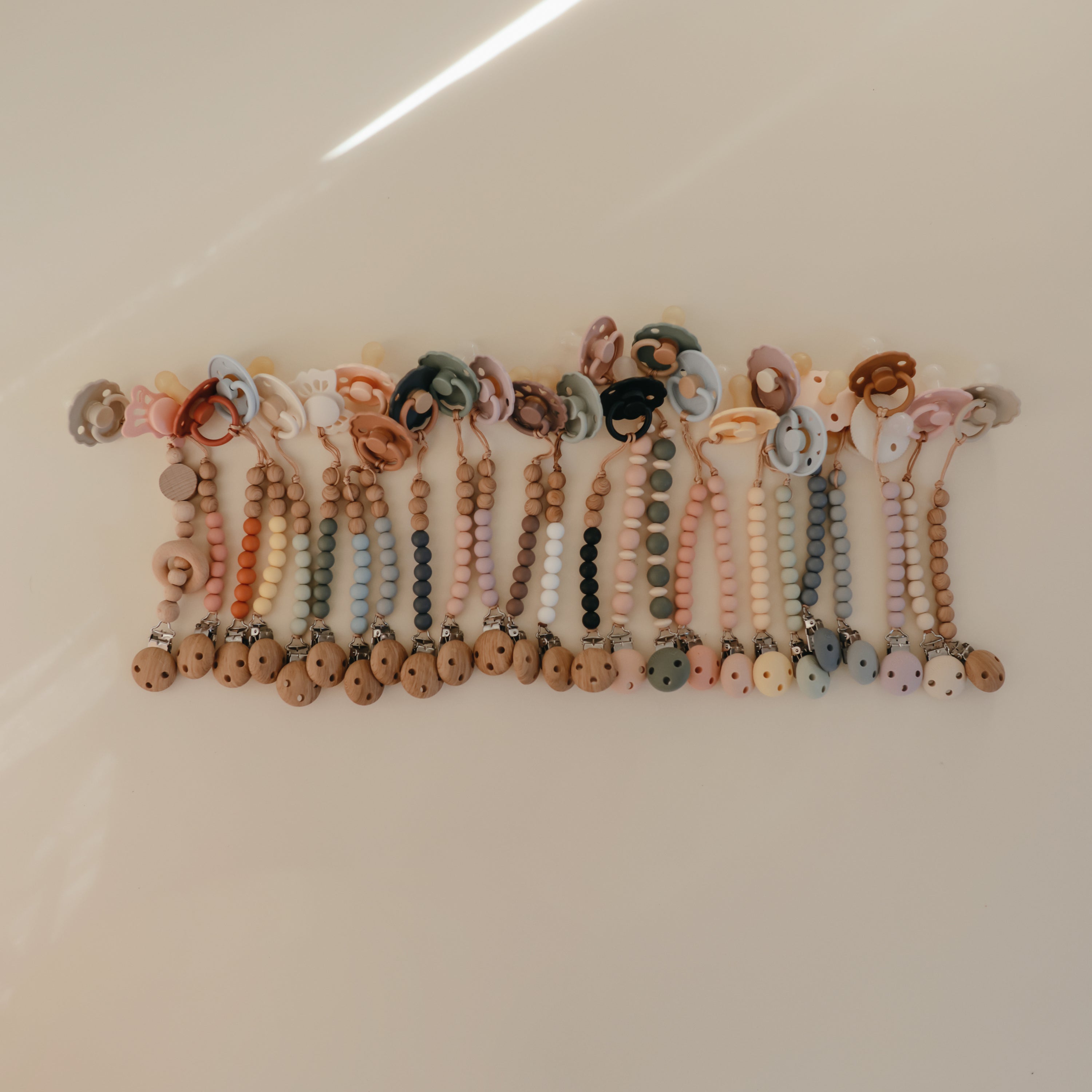 FRIGG Silicone Pacifier 4 - Pack - Tenth & Pine - FRIGG PACIFIERS - 6 - 18 Months - Sunset Bliss