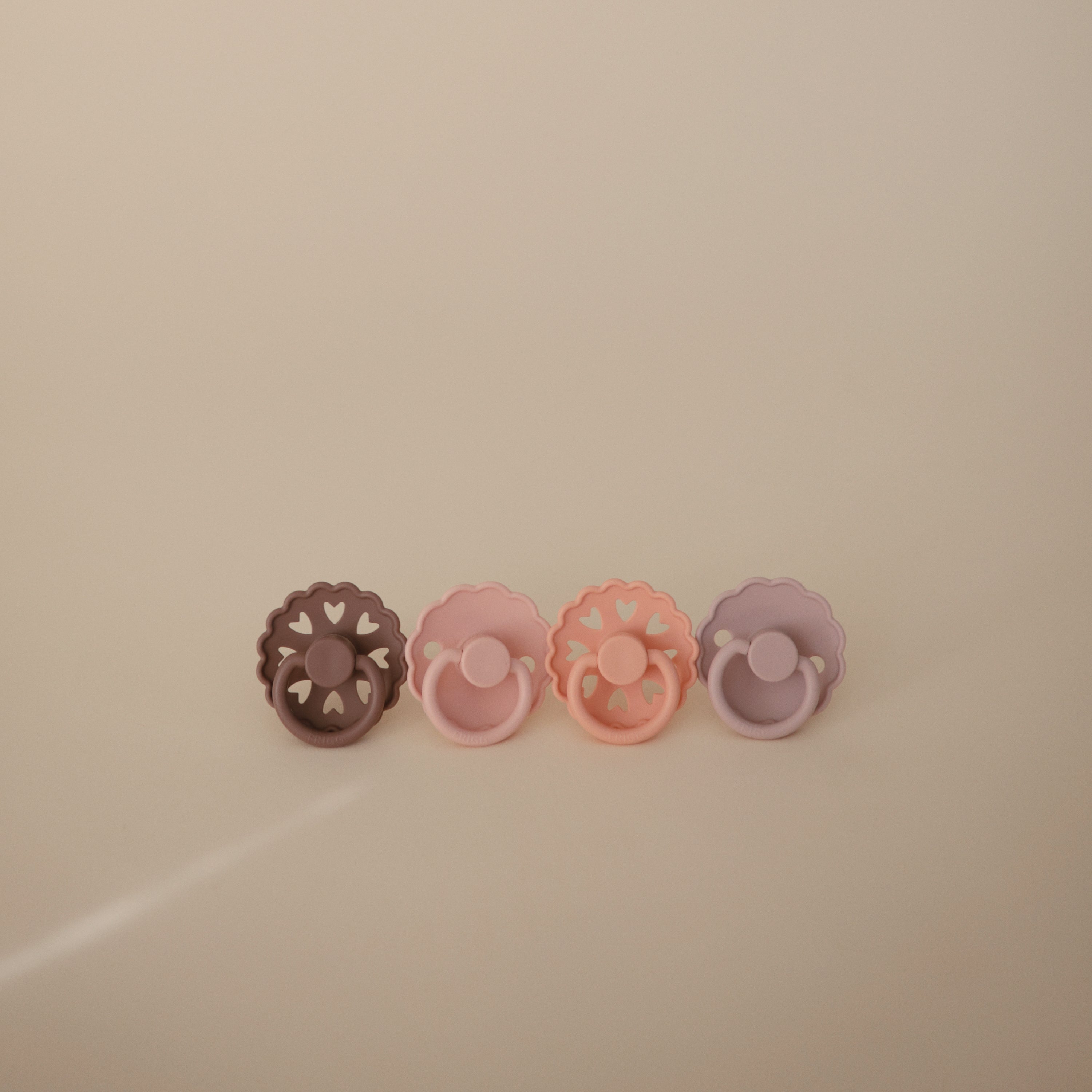 FRIGG Silicone Pacifier 4 - Pack - Tenth & Pine - FRIGG PACIFIERS - 6 - 18 Months - Sunset Bliss