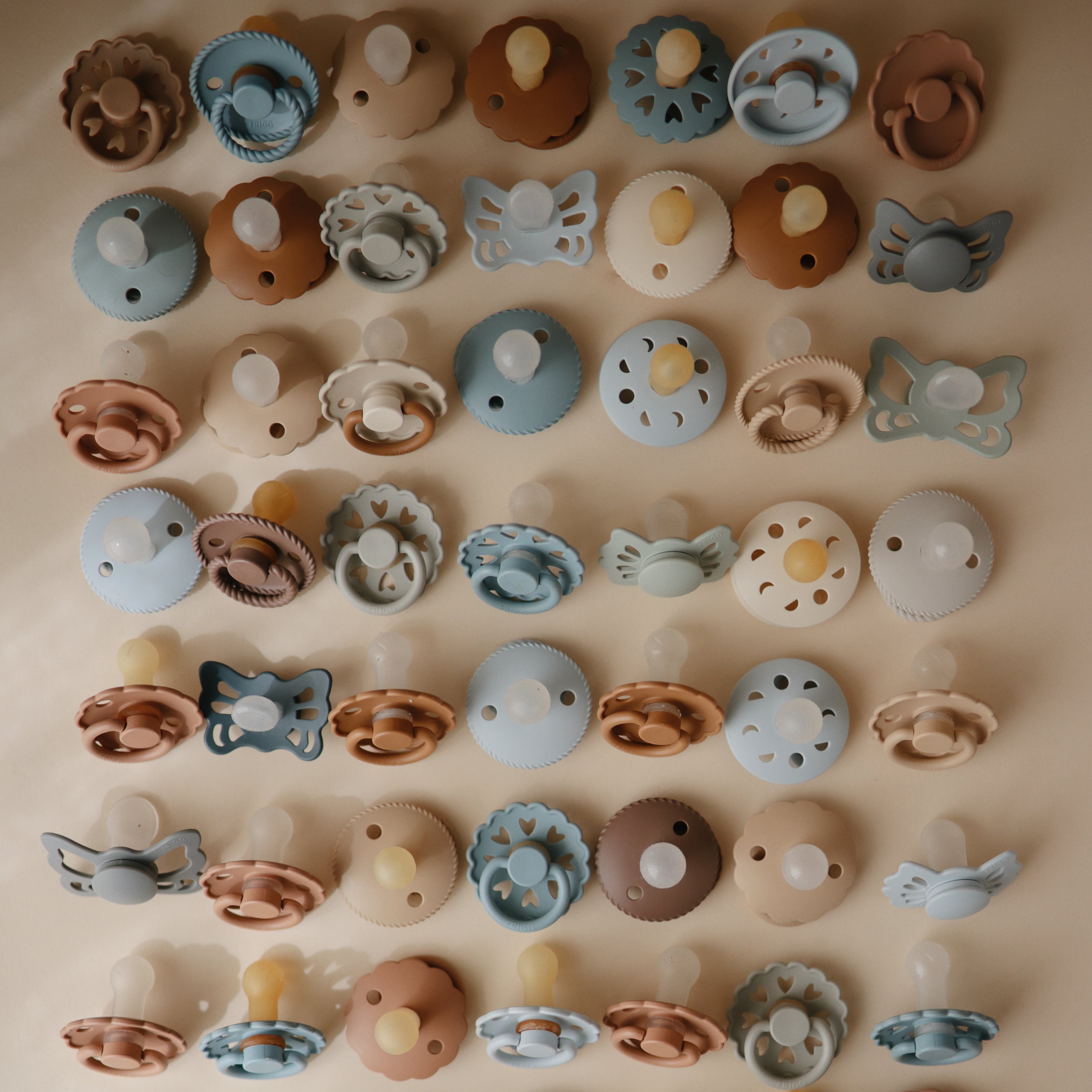 FRIGG Andersen Fairytale Silicone Pacifier 2 - Pack - Tenth & Pine - FRIGG PACIFIERS - 6 - 18 months - Stone Blue/Willow Gray