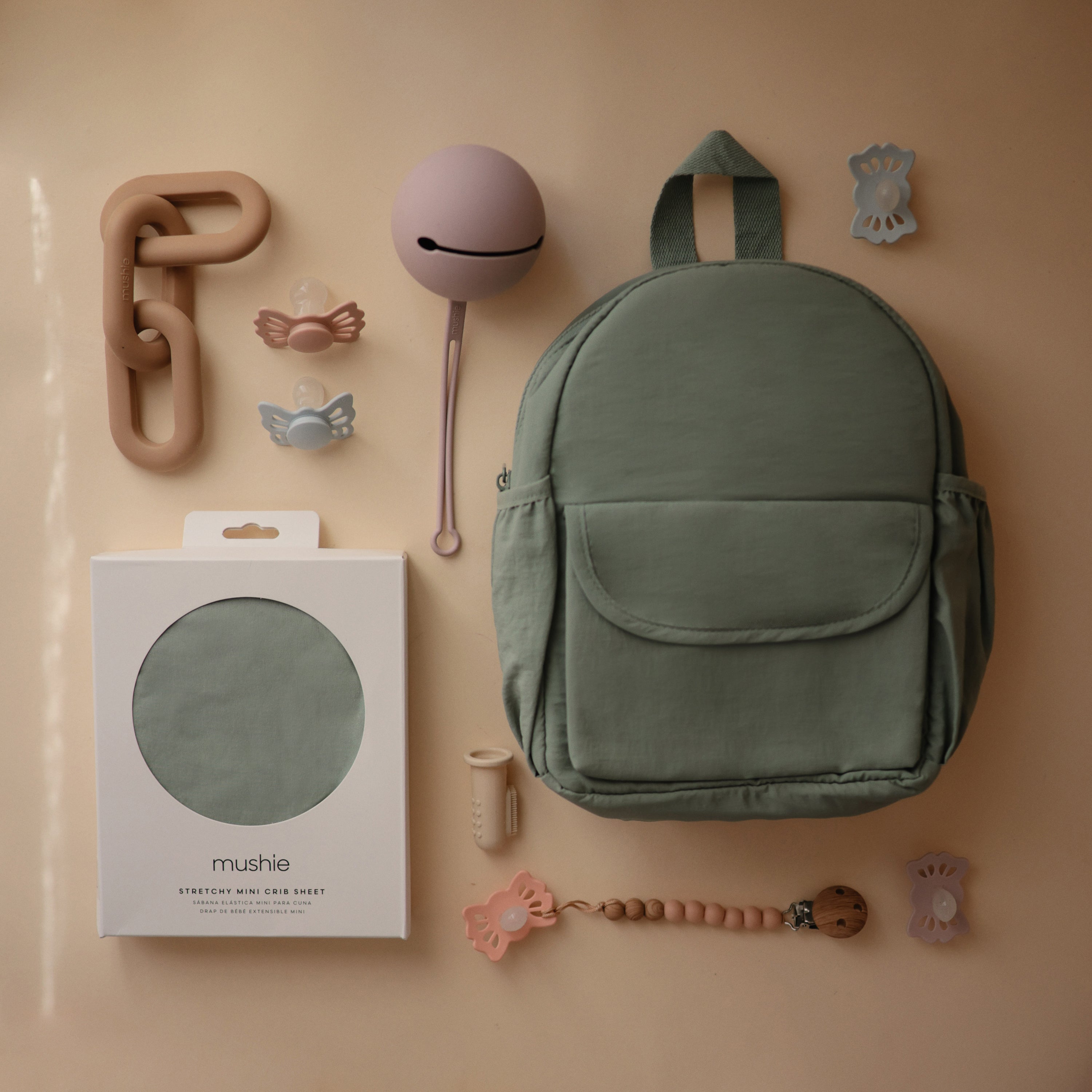 Silicone Pacifier Case - Tenth & Pine - pacifier case - Natural