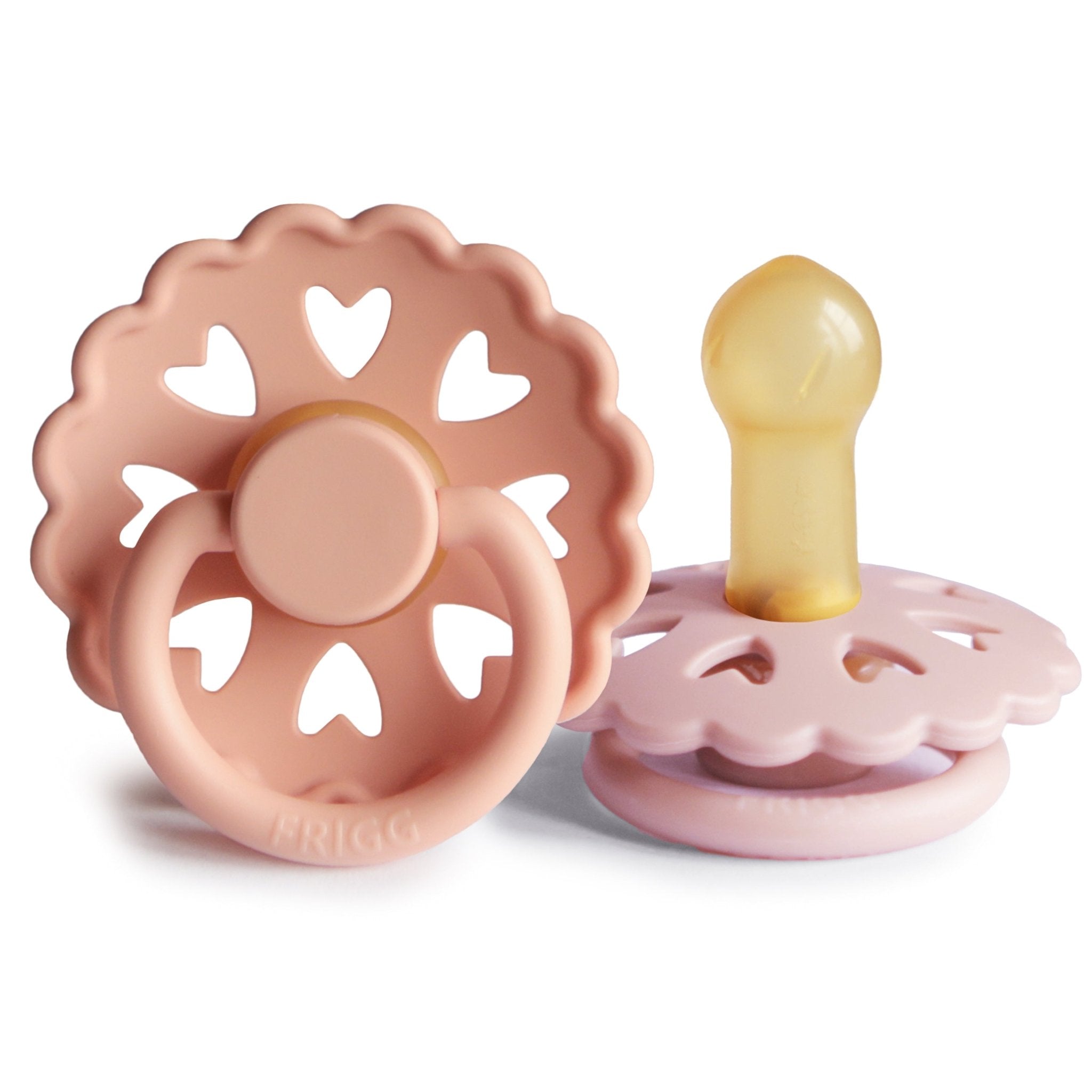 FRIGG Andersen Fairytale Natural Rubber Pacifier 2 - Pack - Tenth & Pine - FRIGG PACIFIERS - 6 - 18 months - Cream/Silky Satin