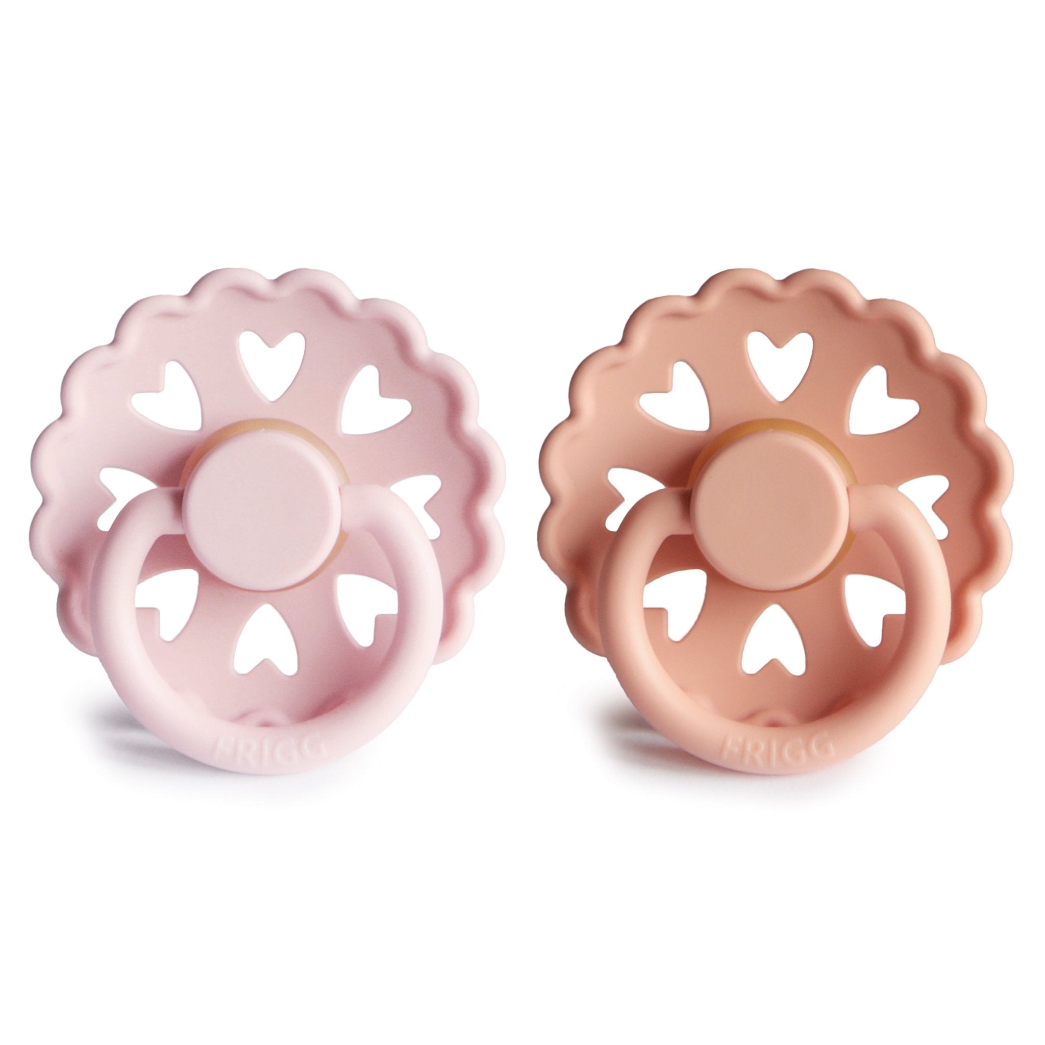FRIGG Andersen Fairytale Natural Rubber Pacifier 2 - Pack - Tenth & Pine - FRIGG PACIFIERS - 6 - 18 months - White Lilac/Pretty In Peach