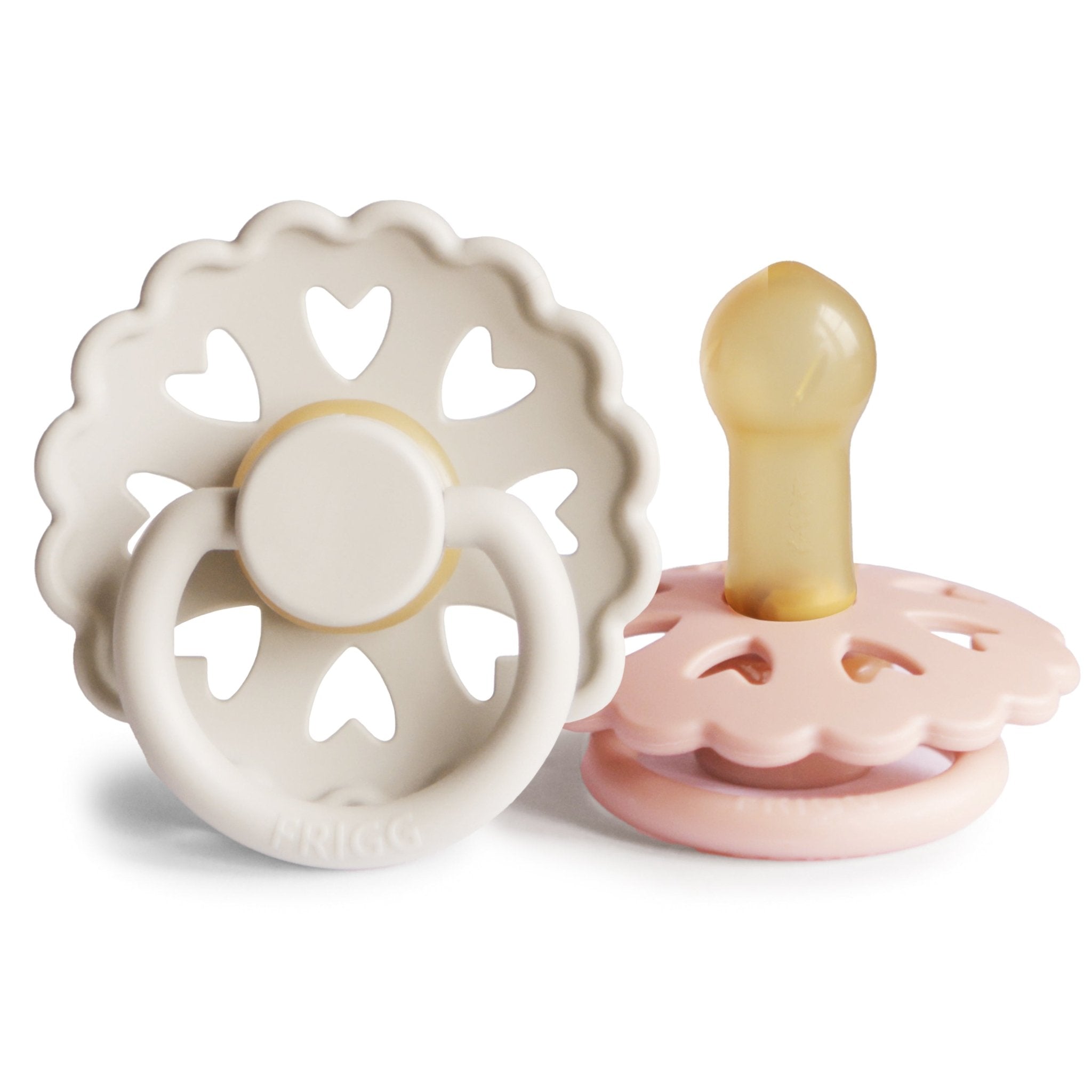 FRIGG Andersen Fairytale Natural Rubber Pacifier 2 - Pack - Tenth & Pine - FRIGG PACIFIERS - 6 - 18 months - Cream/Blush