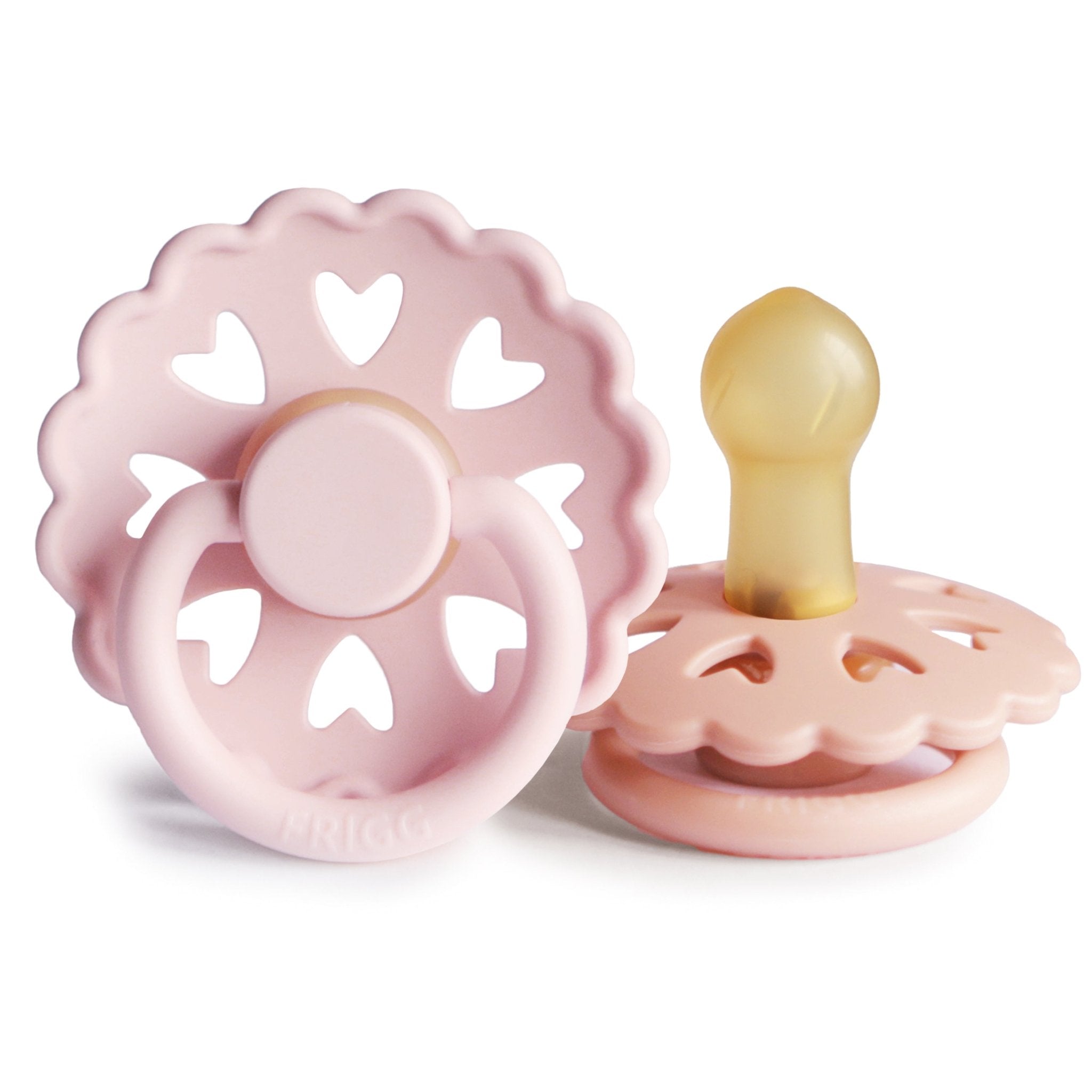FRIGG Andersen Fairytale Natural Rubber Pacifier 2 - Pack - Tenth & Pine - FRIGG PACIFIERS - 0 - 6 months - White Lilac/Pretty In Peach