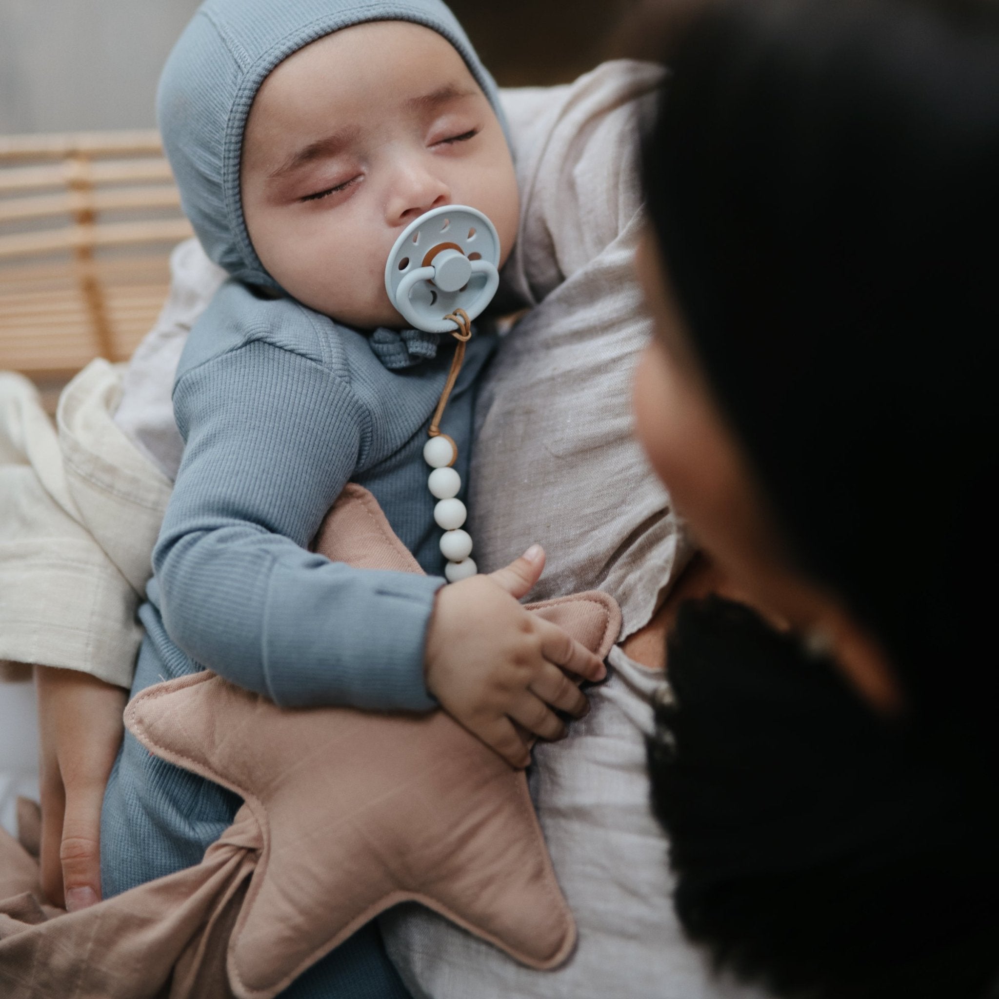 FRIGG Moon Natural Rubber Pacifier 2 - Pack - Tenth & Pine - FRIGG PACIFIERS - 6 - 18 months - Sage/Portobello