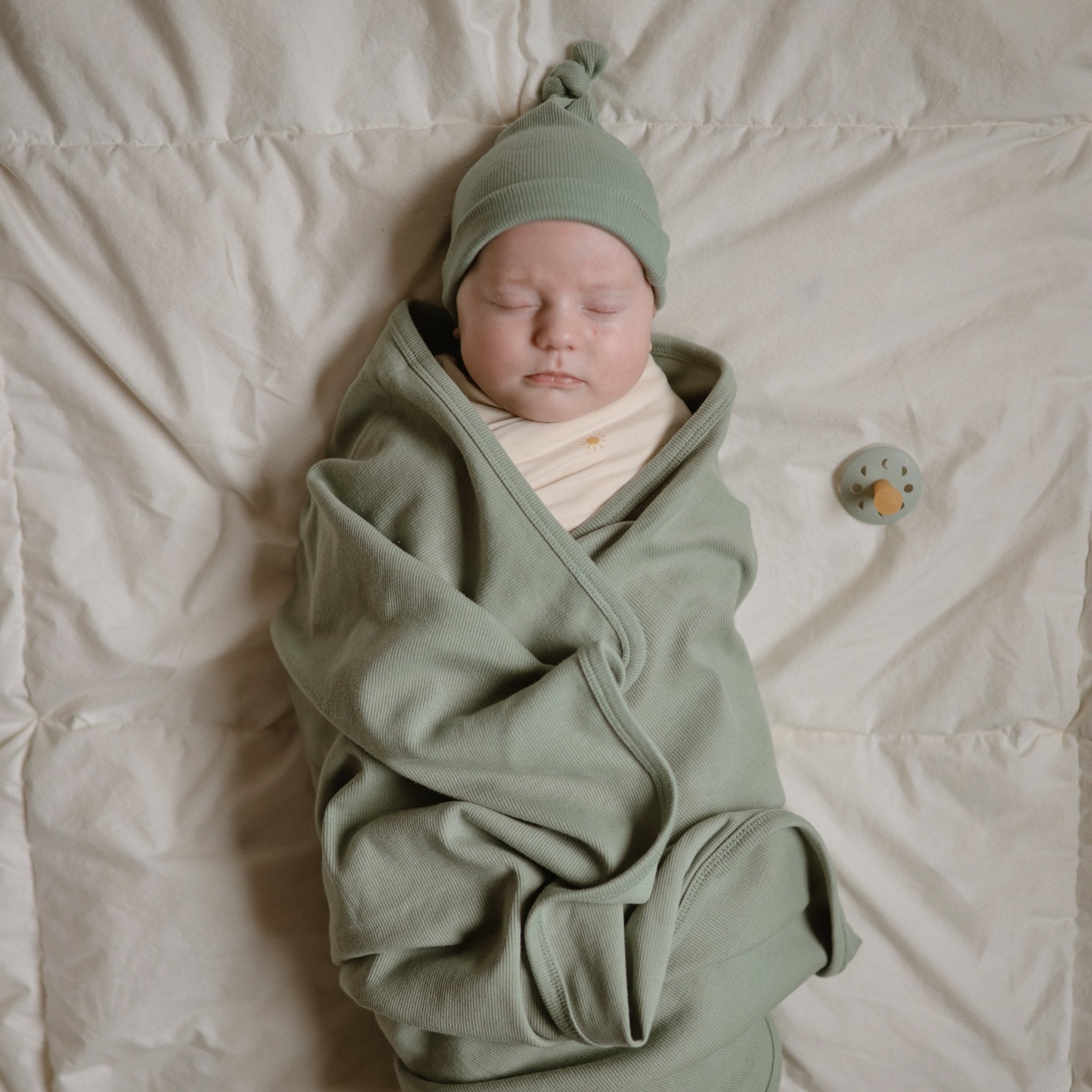 FRIGG Moon Natural Rubber Pacifier 2 - Pack - Tenth & Pine - FRIGG PACIFIERS - 6 - 18 months - Sage/Portobello