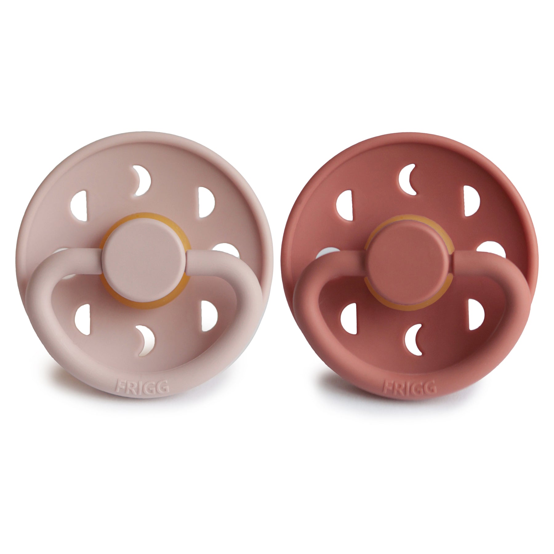 FRIGG Moon Natural Rubber Pacifier 2 - Pack - Tenth & Pine - FRIGG PACIFIERS - 6 - 18 months - Sage/Portobello