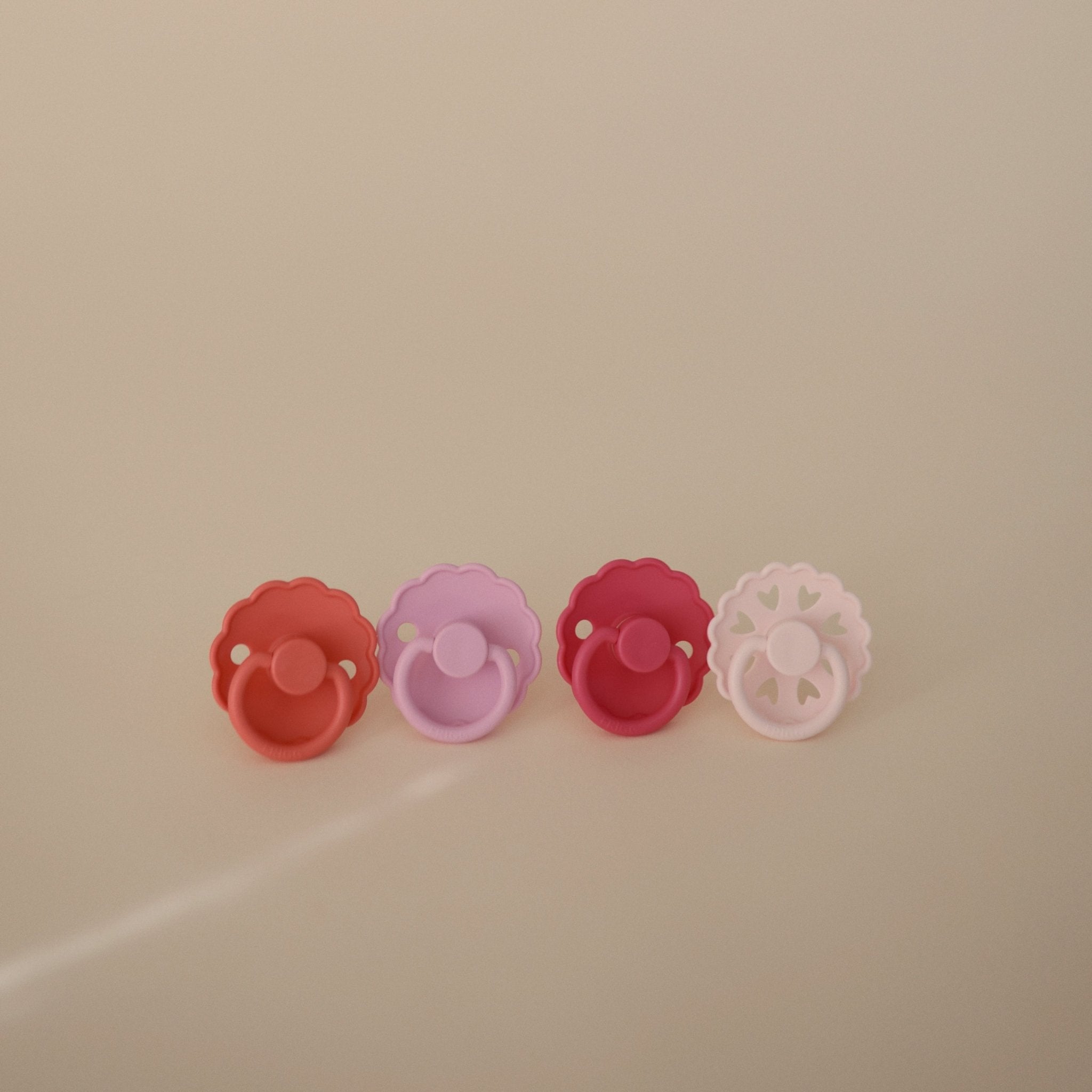 FRIGG Natural Rubber Pacifier 4 - Pack - Tenth & Pine - FRIGG PACIFIERS - 6 - 18 Months - Sunset Bliss