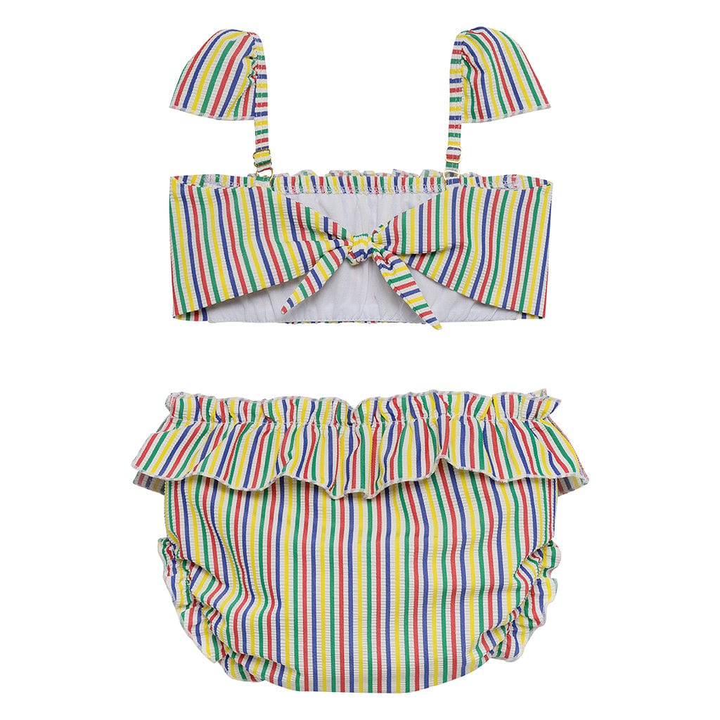 Fun Stripe Mini Cabana Bikini Set - Tenth & Pine - Mini Swimwear - 0 - 6 Months - Fun Stripe - Montce